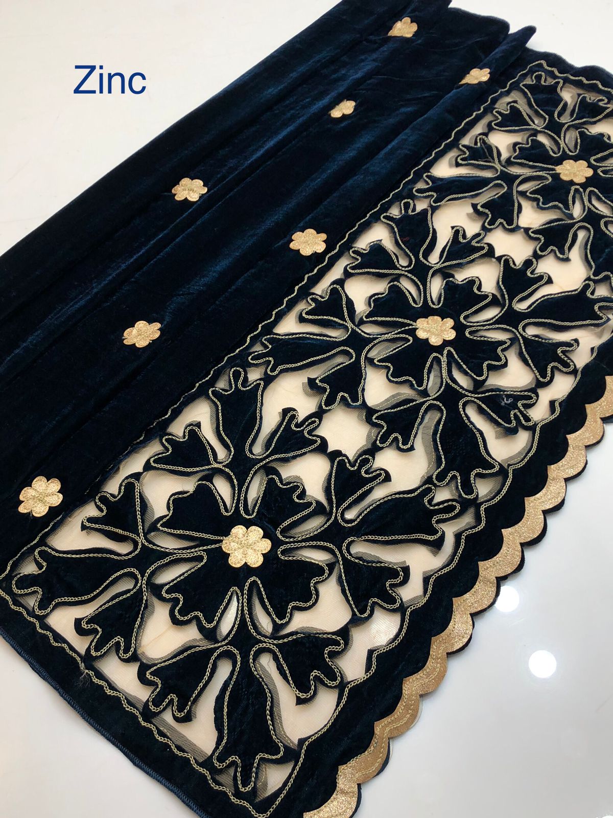Luxury Micro Velvet Shawl with Double-Sided Heavy Laser Cut Aari Embroidery – Winter Collection 2025