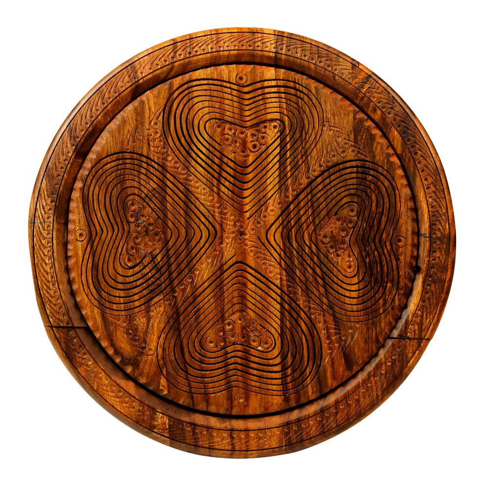 4-Partition Handcrafted Foldable Dry Fruit Basket