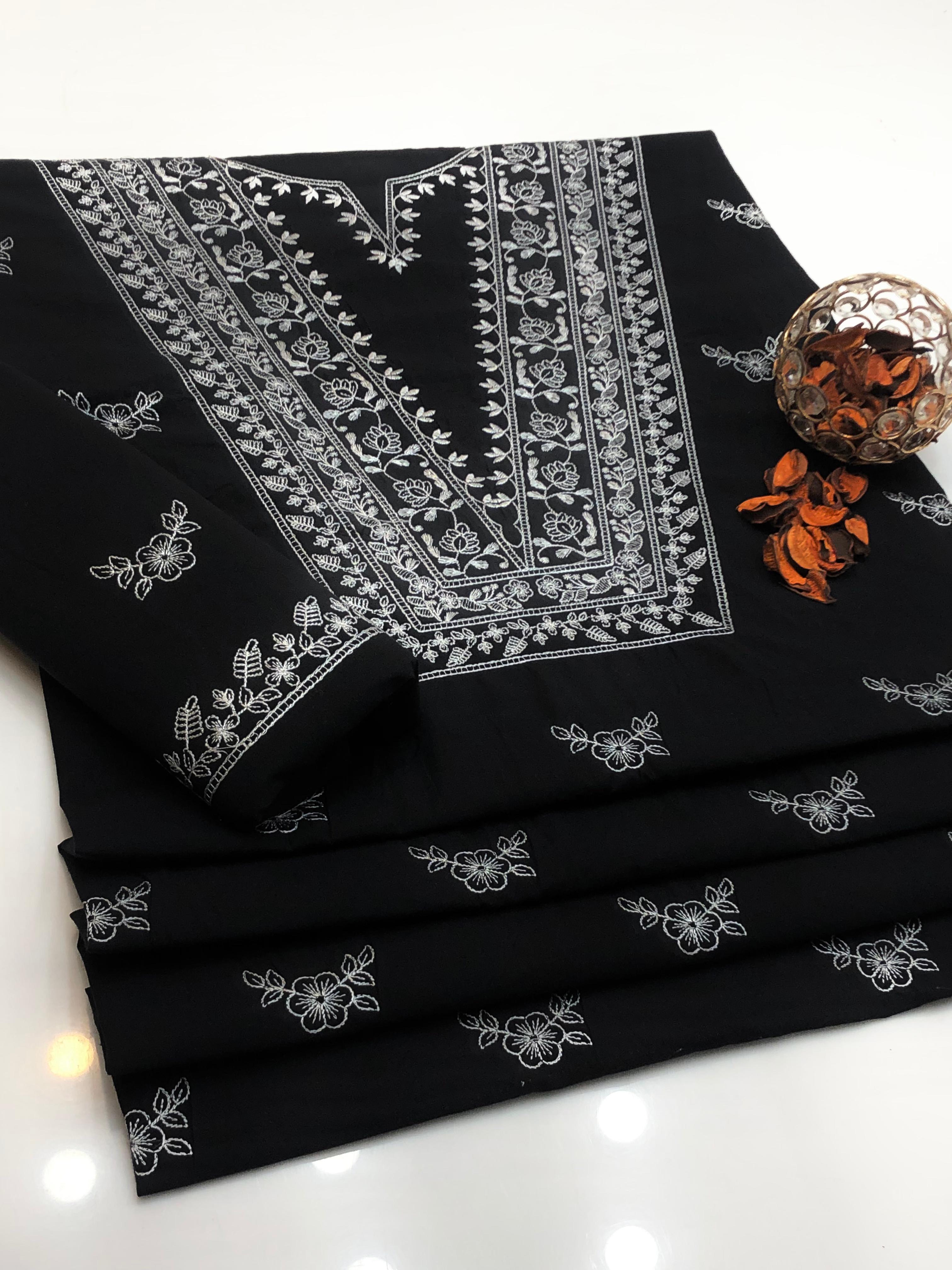 Winter PC Cotton Embroidered 2-Piece Casual Suit – 2025 Collection