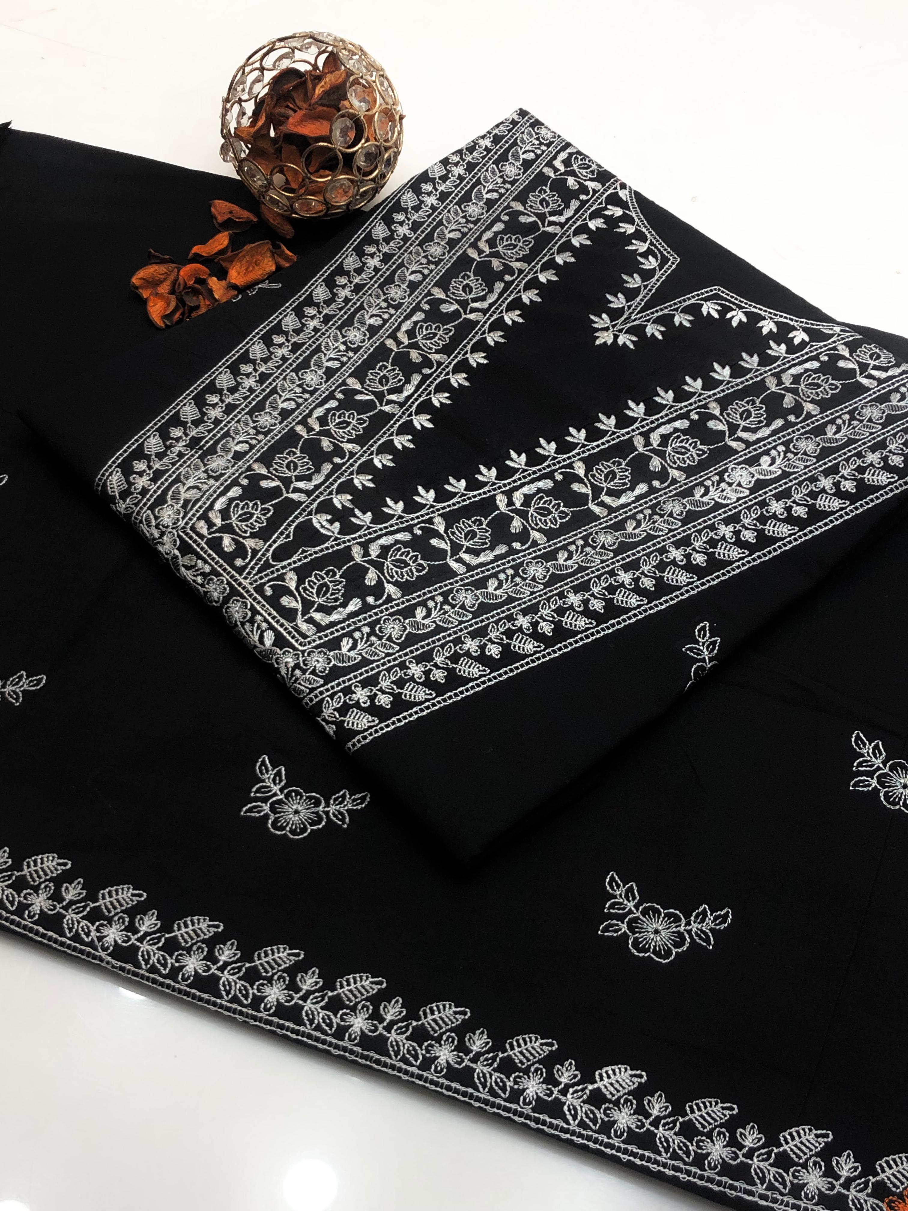 Winter PC Cotton Embroidered 2-Piece Casual Suit – 2025 Collection