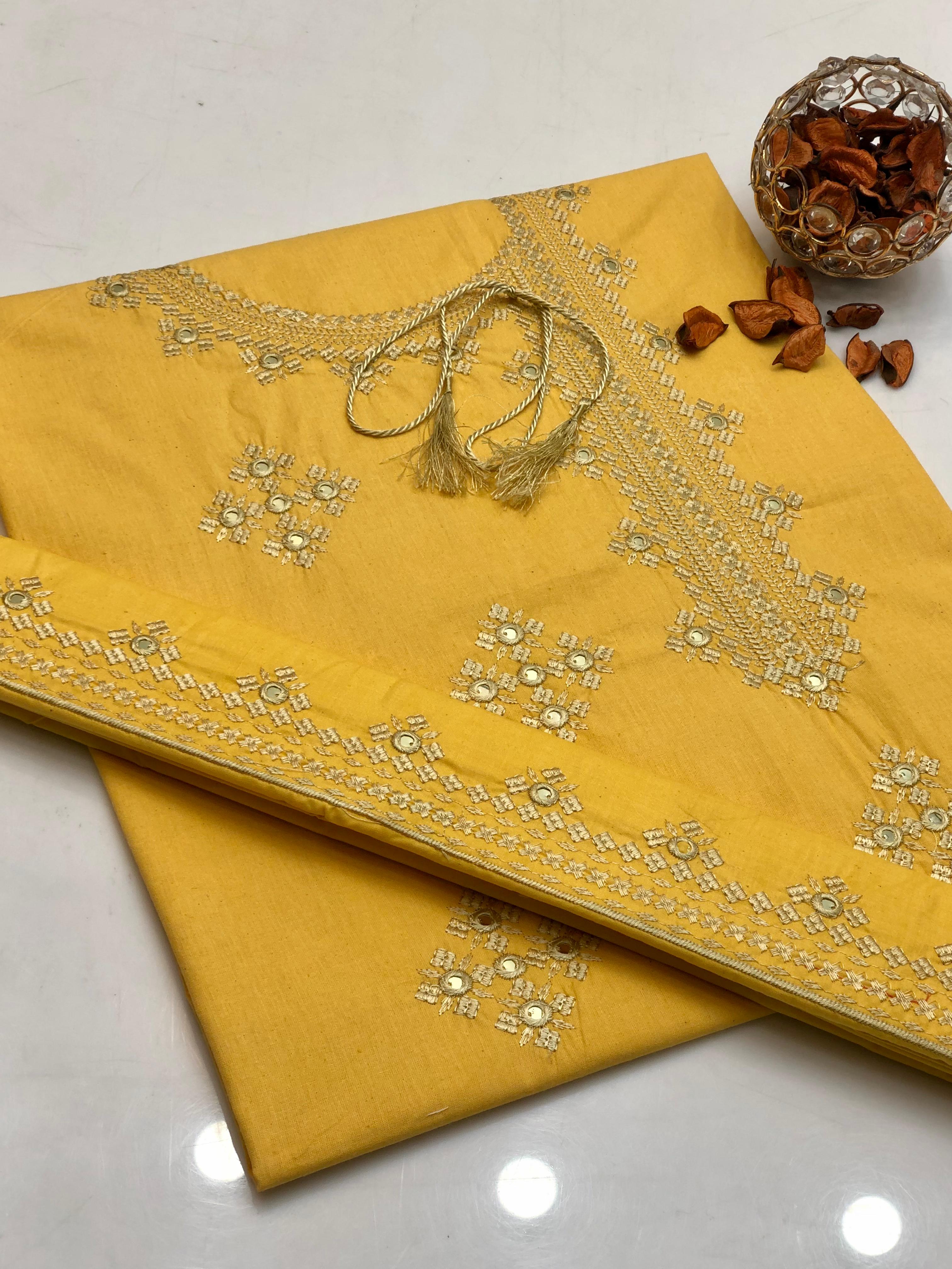 Winter PC Cotton Embroidered 2-Piece Casual Suit – 2025 Collection