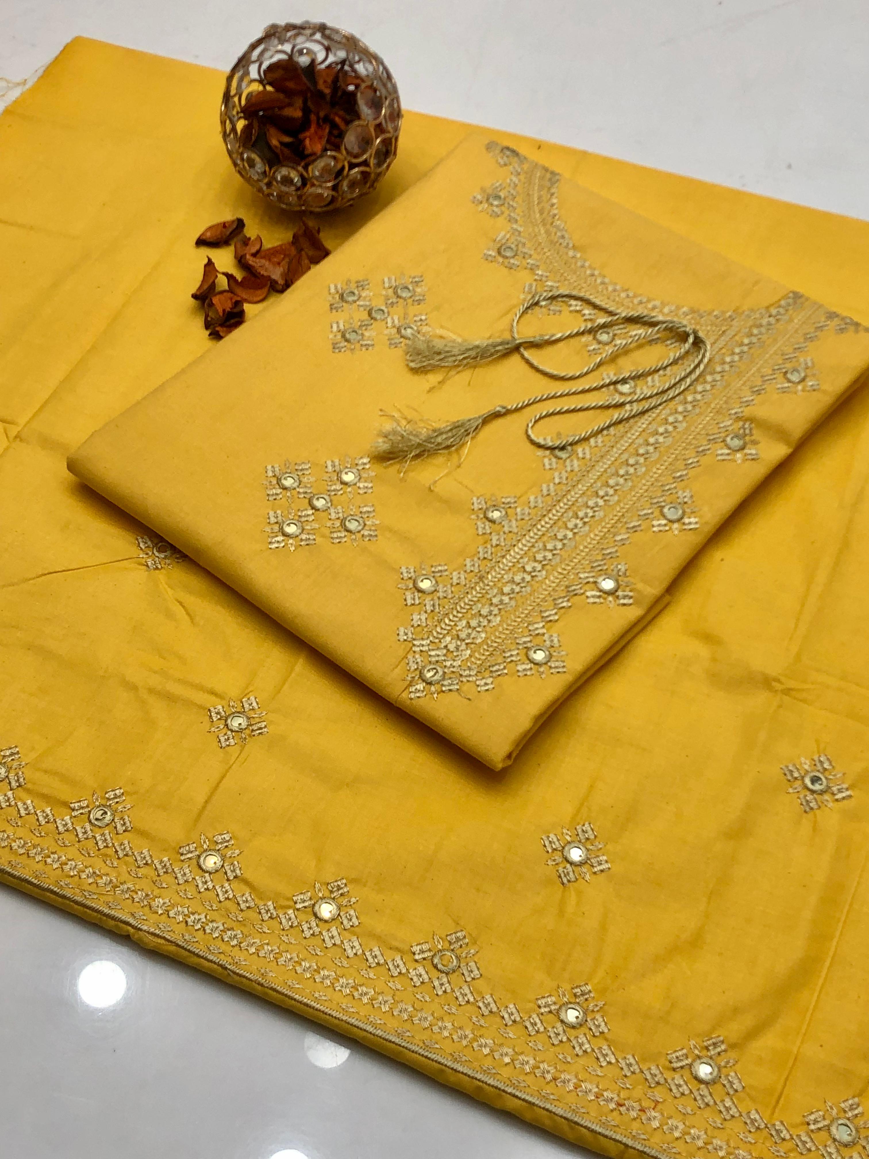 Winter PC Cotton Embroidered 2-Piece Casual Suit – 2025 Collection