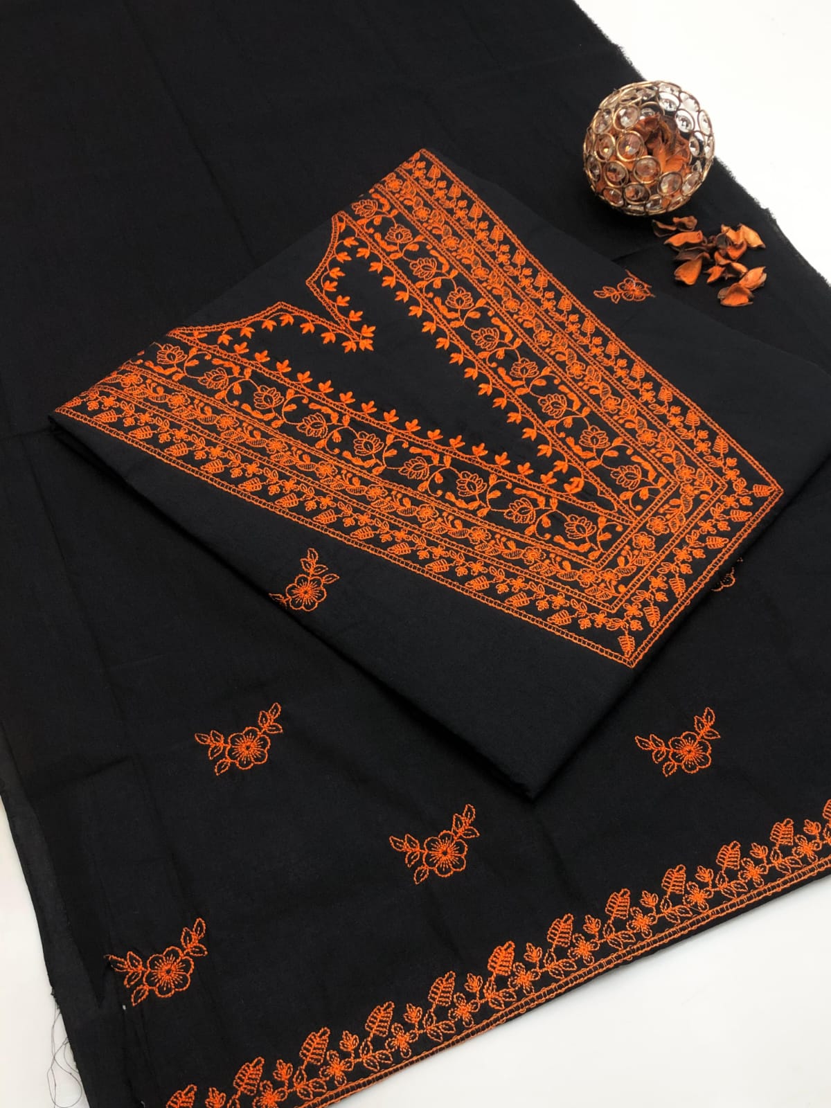 Winter PC Cotton Embroidered 2-Piece Casual Suit – 2025 Collection