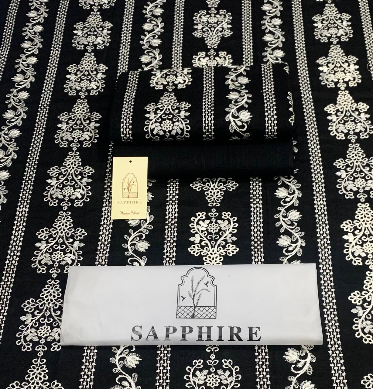 Women's premium 2-piece embroidered Khaddar suit with full embroidery and dyed trouser – Winter Collection 2025