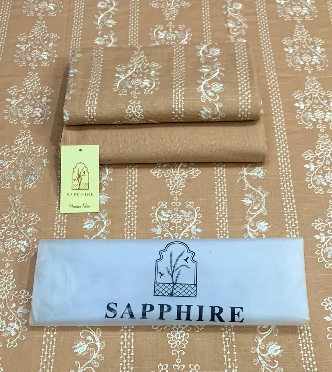 Women's premium 2-piece embroidered Khaddar suit with full embroidery and dyed trouser – Winter Collection 2025