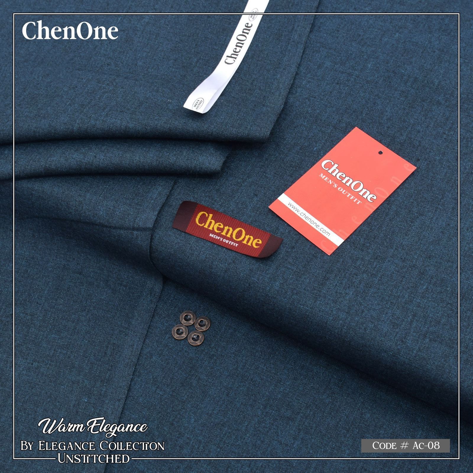 Men’s premium Hunza wool unstitched winter suit in multiple colors with fancy buttons and luxury packaging – 2025 Collection