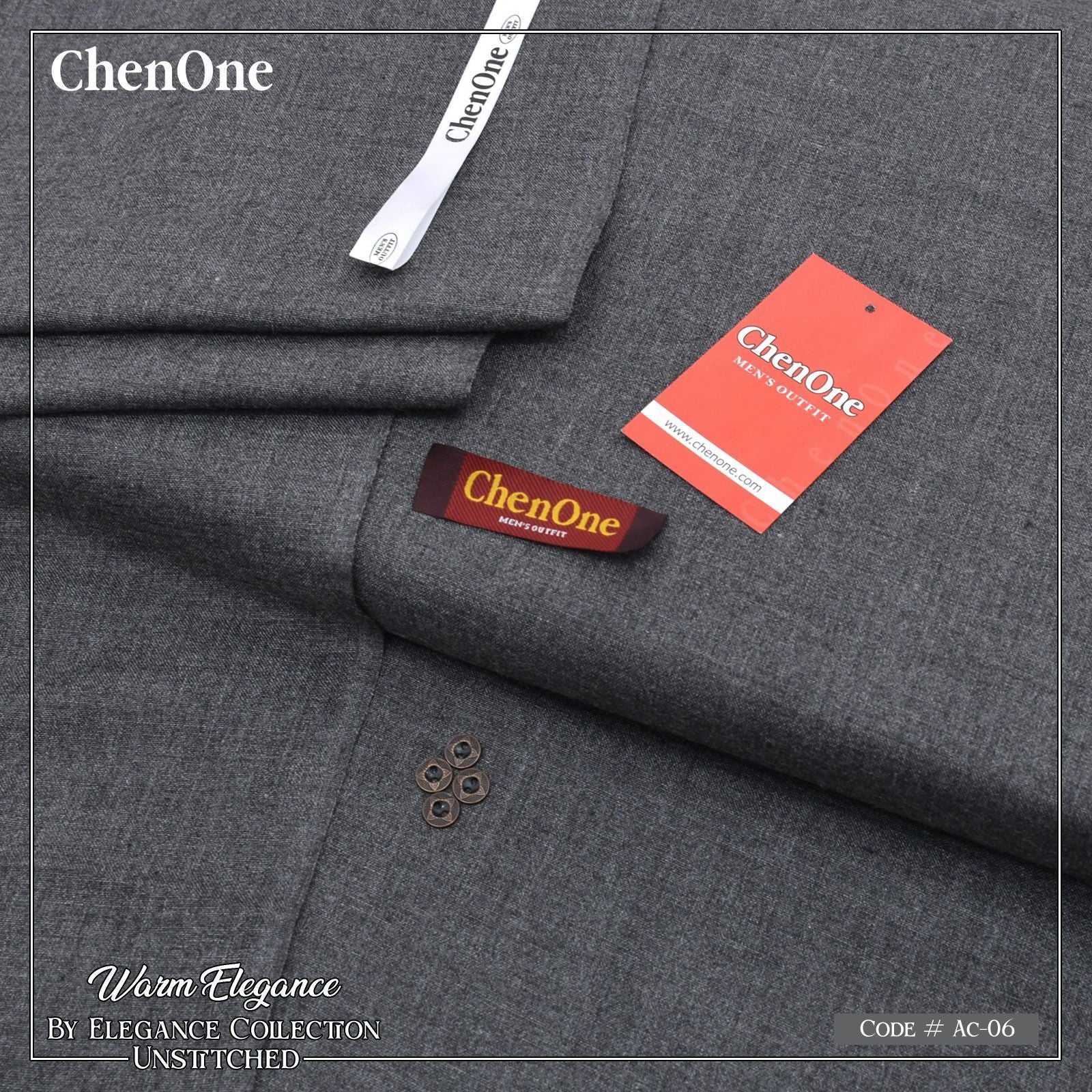 Men’s premium Hunza wool unstitched winter suit in multiple colors with fancy buttons and luxury packaging – 2025 Collection