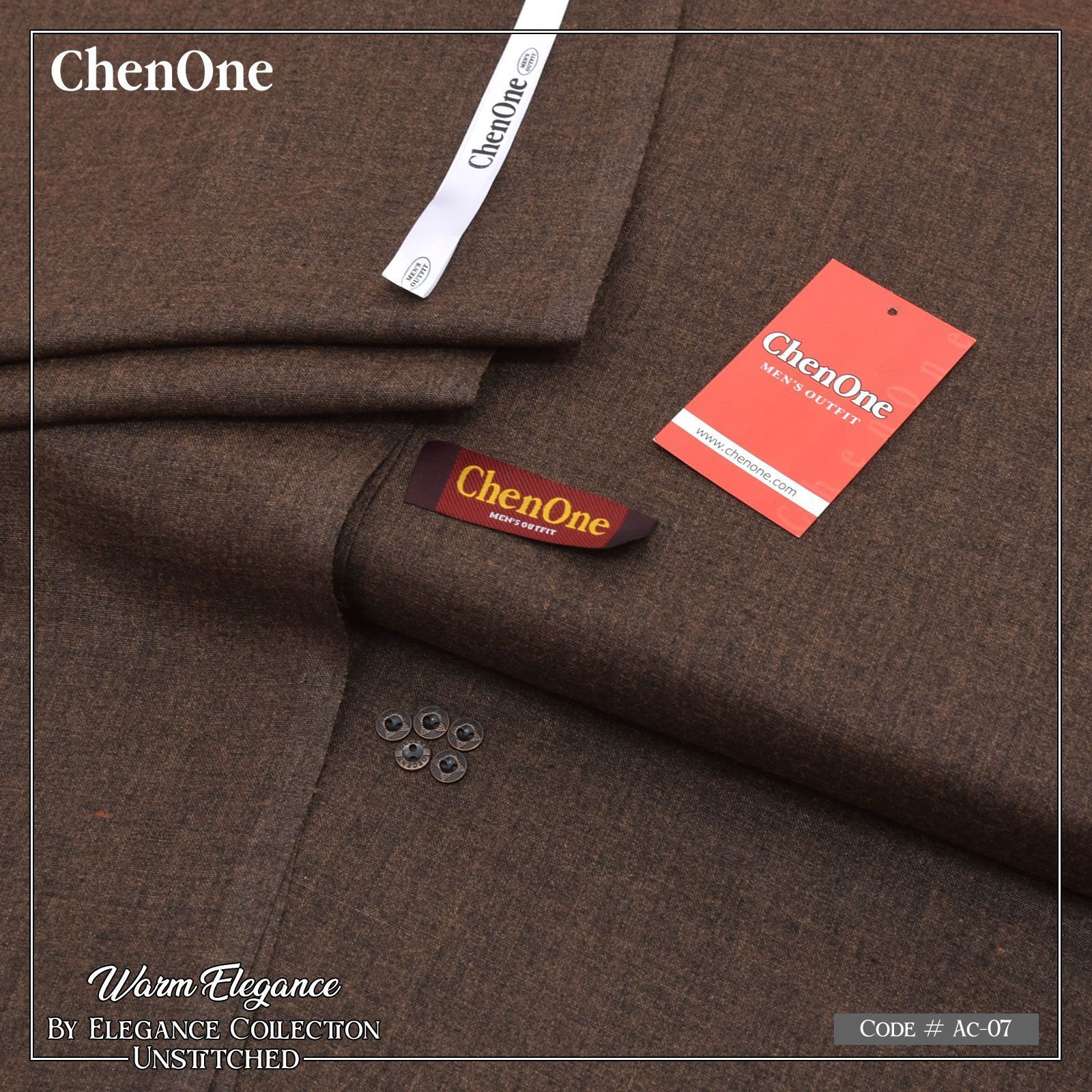 Men’s premium Hunza wool unstitched winter suit in multiple colors with fancy buttons and luxury packaging – 2025 Collection