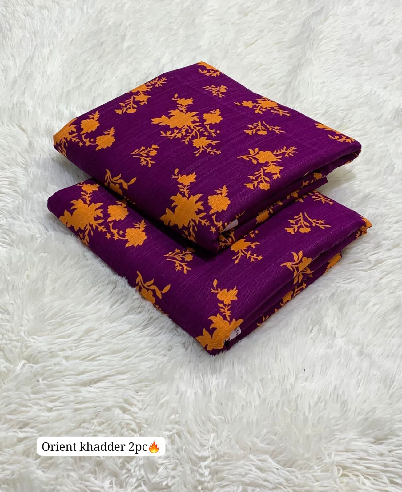 Allover Printed Khaddar 2pc Unstitched Winter Suit for Women – Warm & Stylish Collection 2025