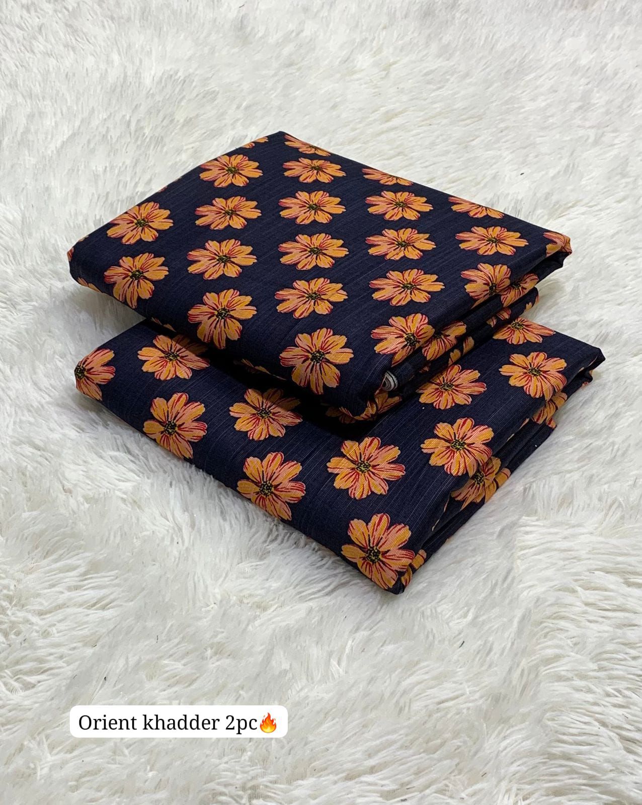 Allover Printed Khaddar 2pc Unstitched Winter Suit for Women – Warm & Stylish Collection 2025