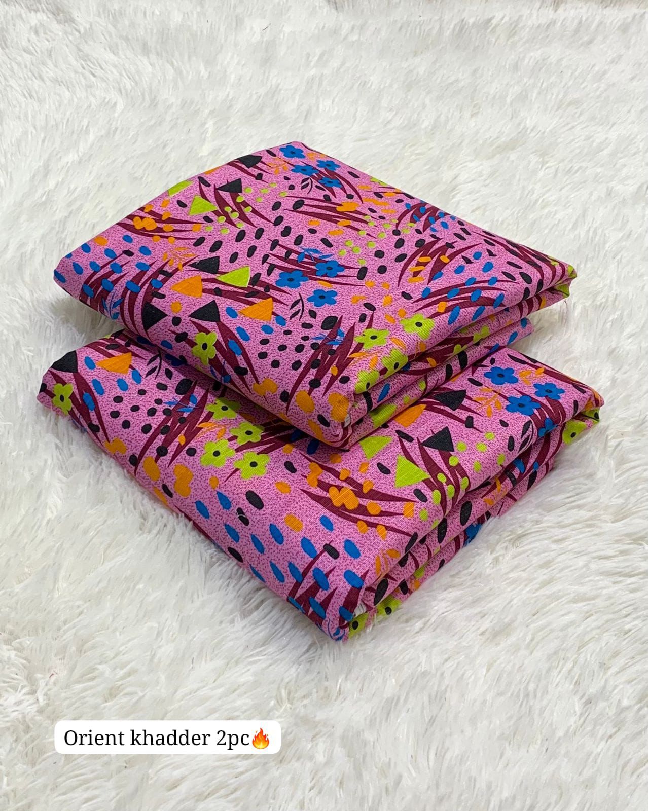 Allover Printed Khaddar 2pc Unstitched Winter Suit for Women – Warm & Stylish Collection 2025