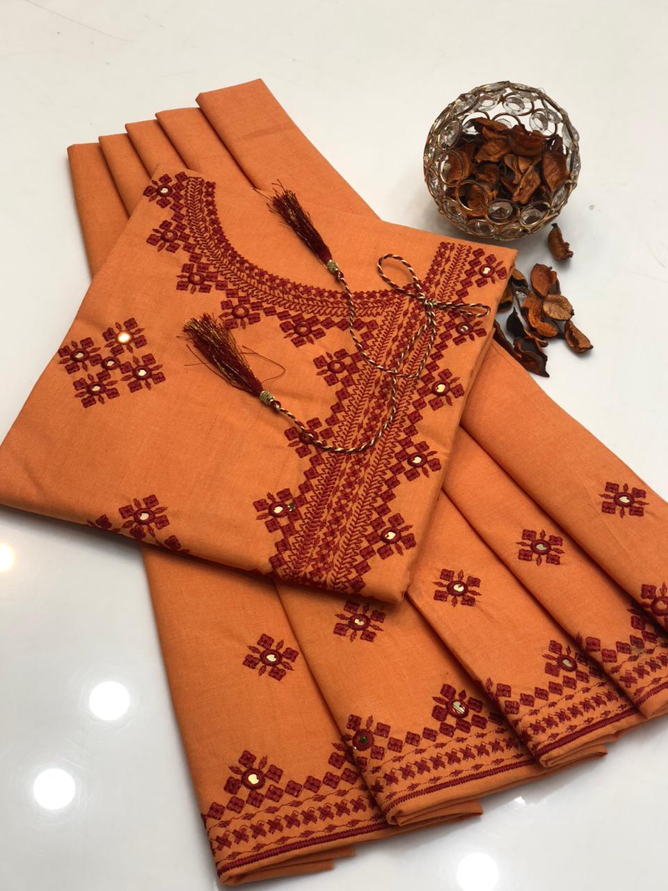 Winter PC Cotton Embroidered 2-Piece Casual Suit – 2025 Collection