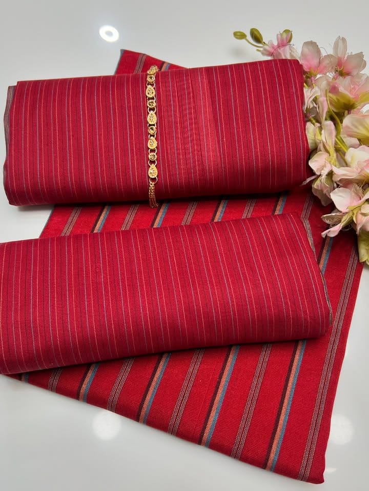 Dhanak Marina Jacquard 3pc Unstitched Winter Suit – Multi Lining Design Collection 2025