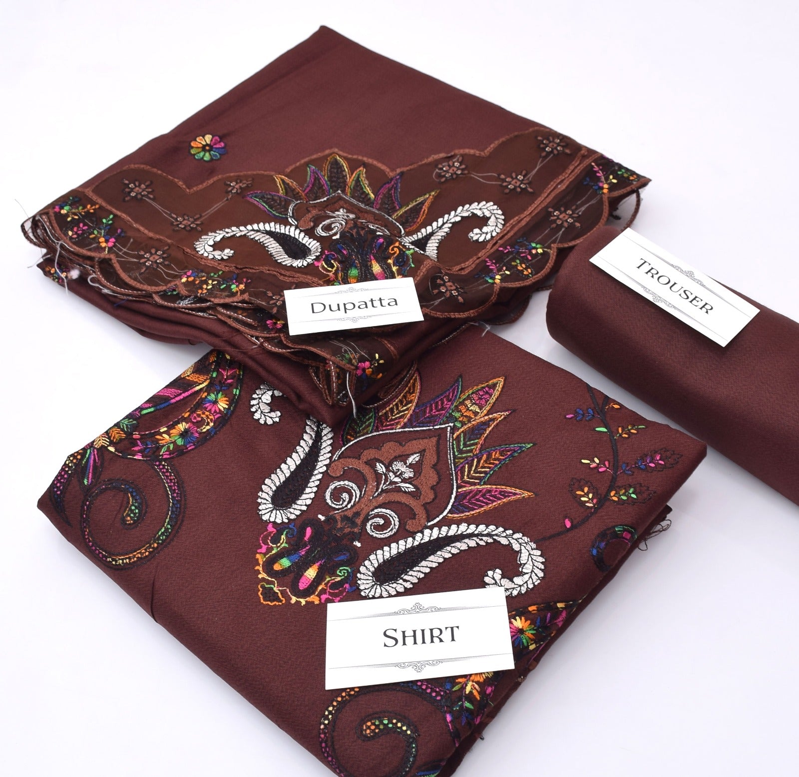 Luxury Embroidered Dhanak 3pc Suit with Boring Daman & Fancy Cutwork Dupatta – Heavy Winter Collection 2025