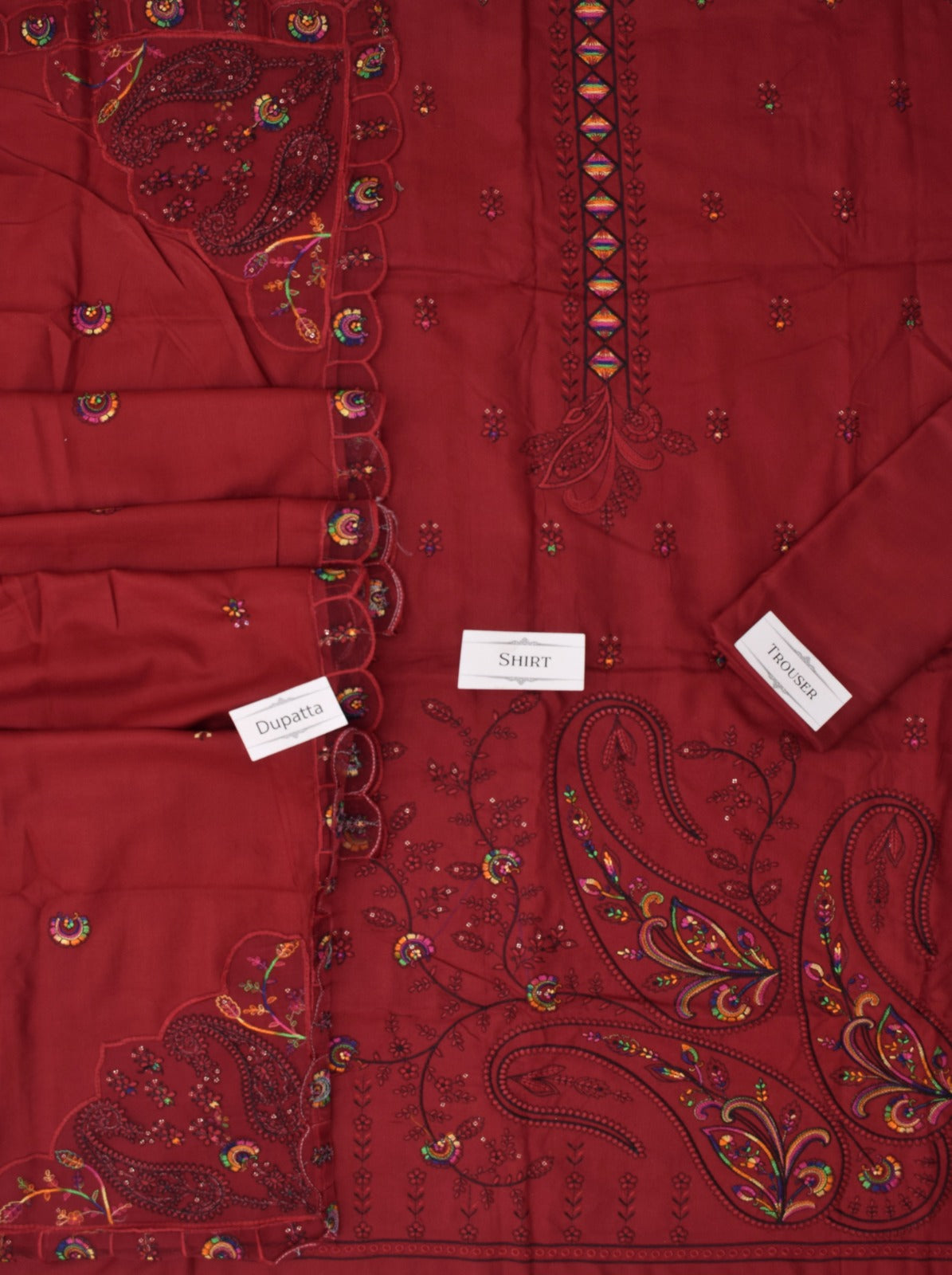 Luxury Embroidered Dhanak 3pc Suit with Boring Daman & Fancy Cutwork Dupatta – Heavy Winter Collection 2025