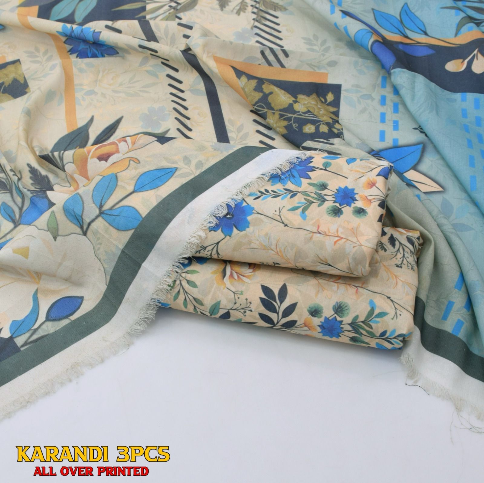 Premium Karandi 3pc Digital Printed Winter Suit for Women – Soft & Stylish 2025