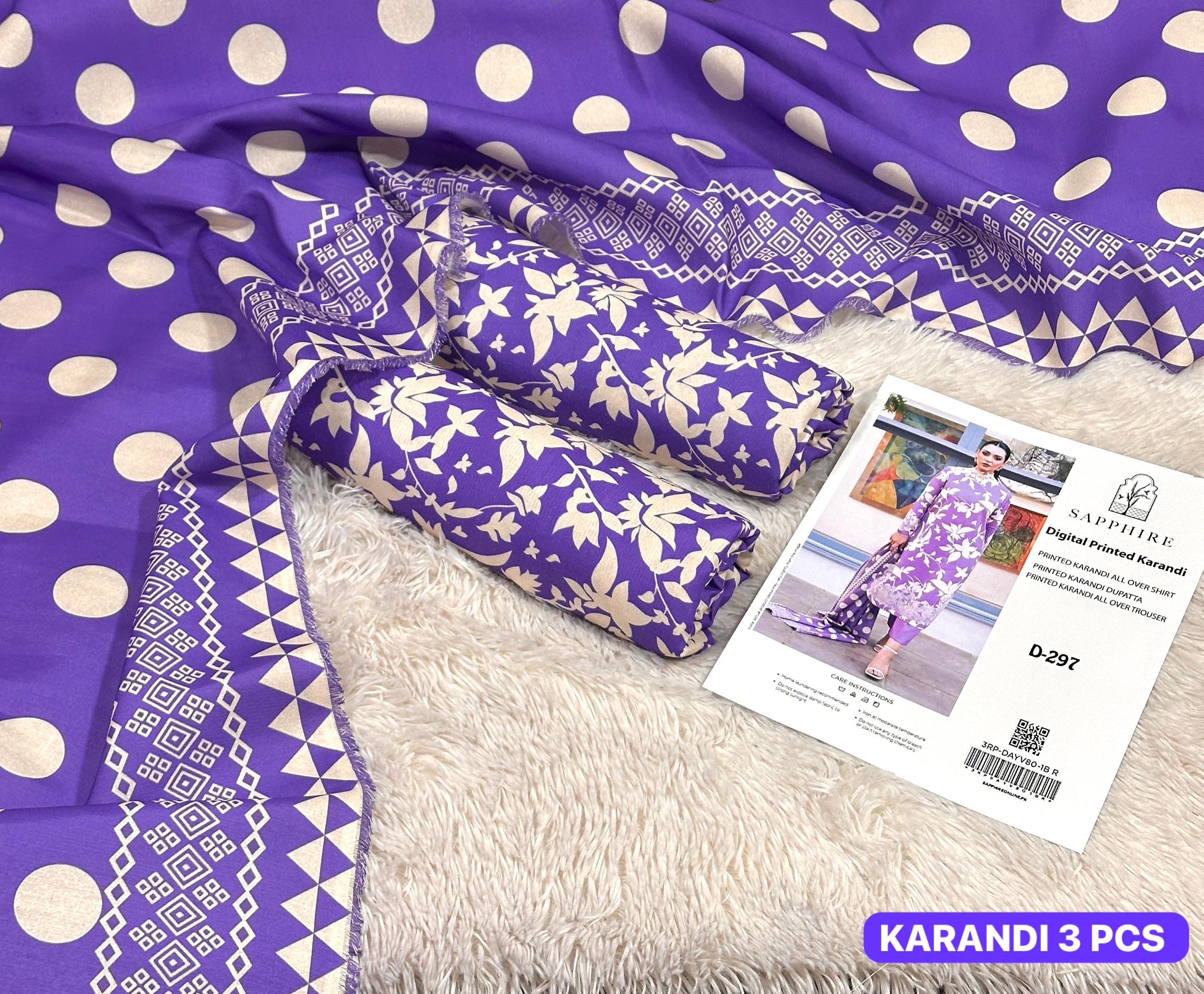 Premium Karandi 3pc Digital Printed Winter Suit for Women – Soft & Elegant 2025