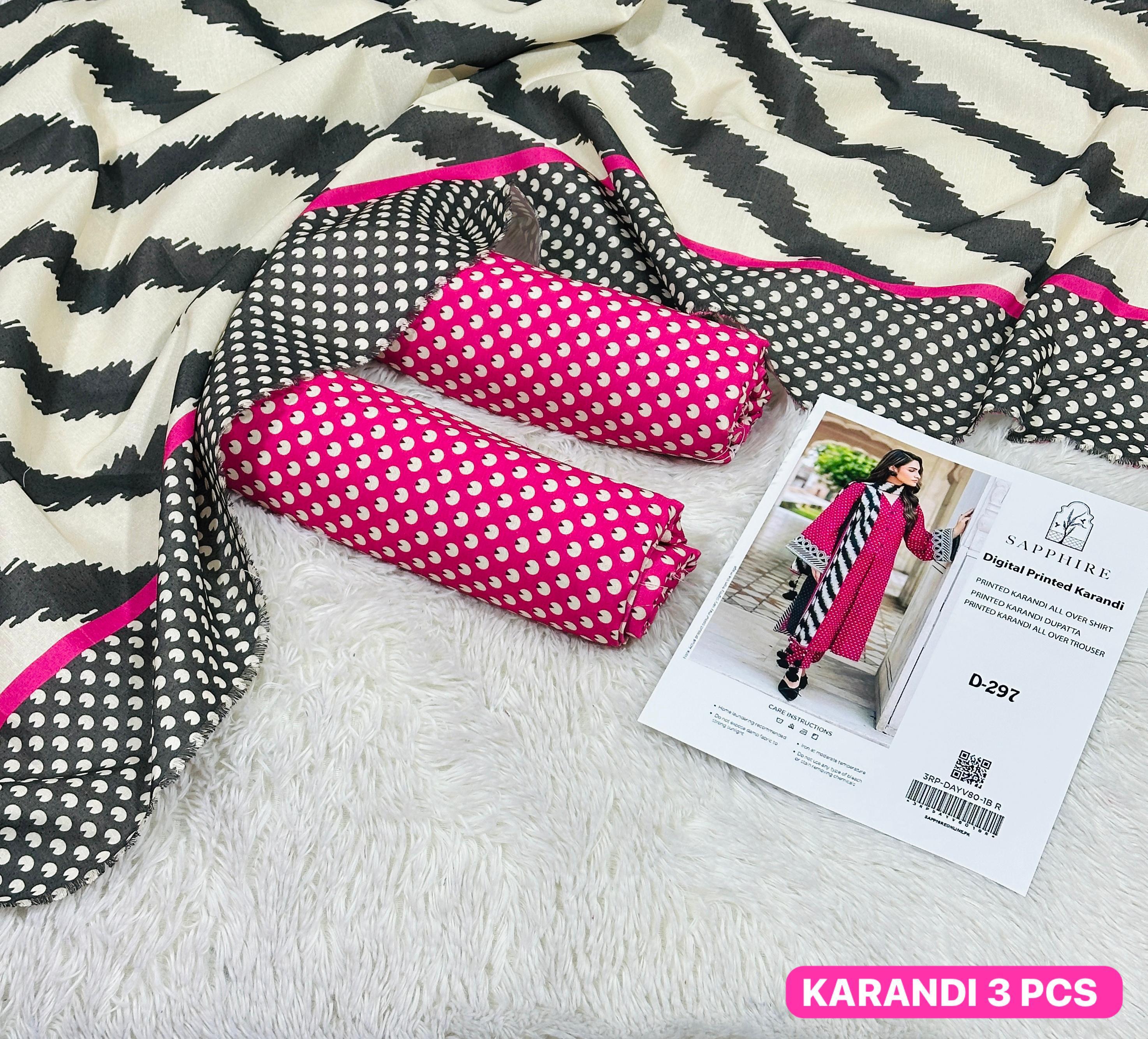 Premium Karandi 3pc Digital Printed Winter Suit for Women – Soft & Elegant 2025