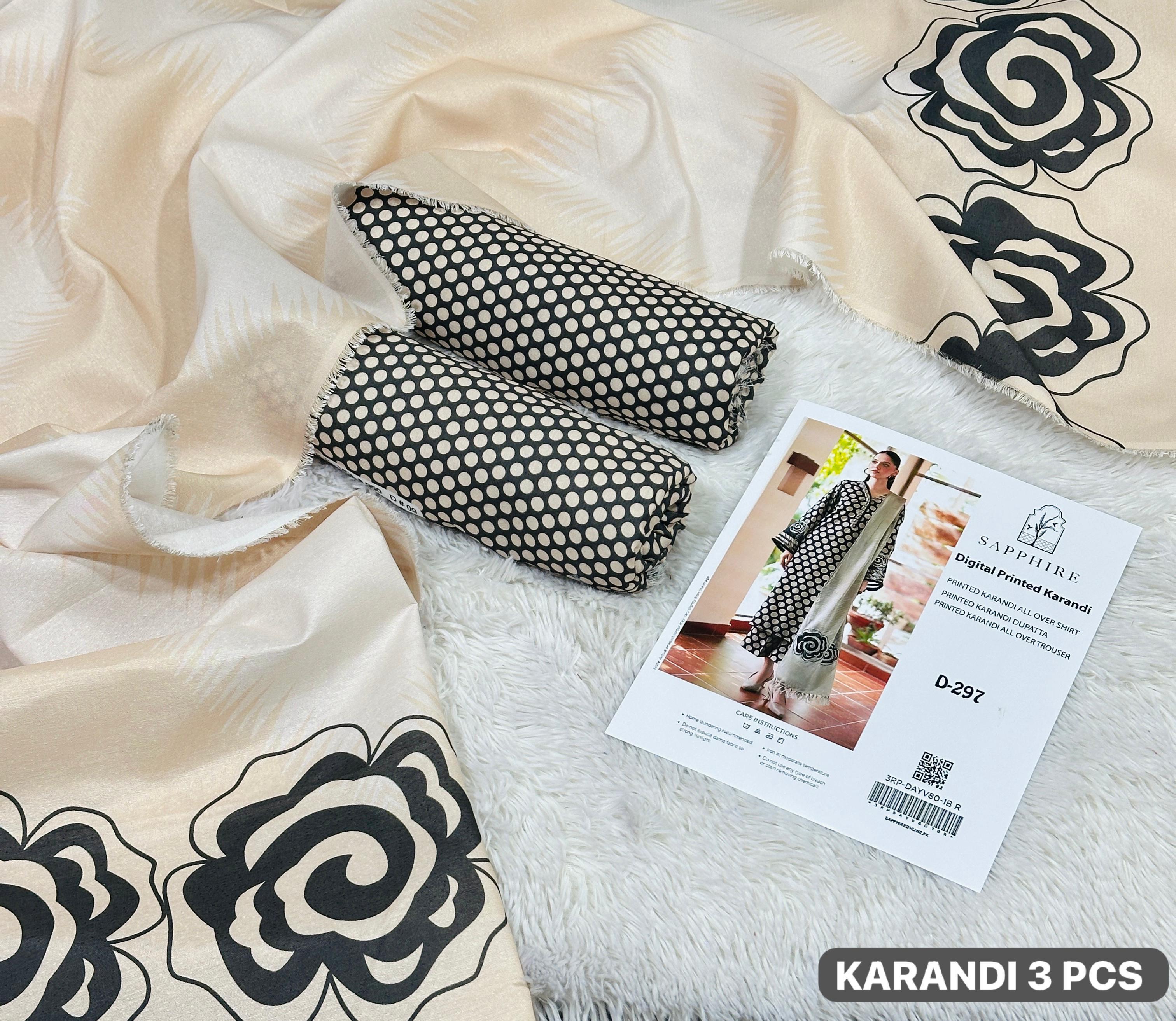 Premium Karandi 3pc Digital Printed Winter Suit for Women – Soft & Elegant 2025