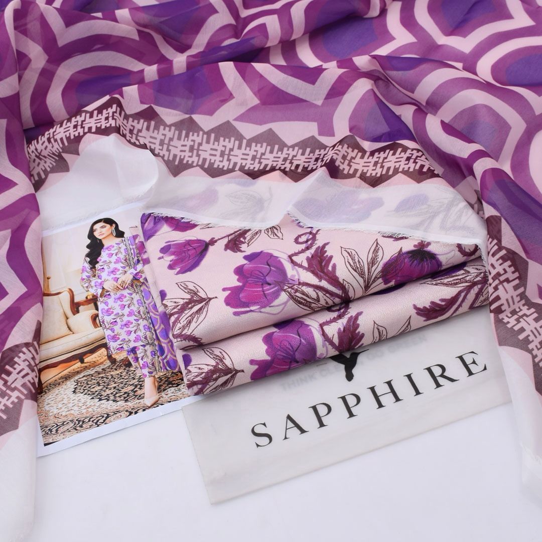 Luxury Dhanak 3pc Digital Printed Winter Suit for Women – Elegant New Collection 2025-2026