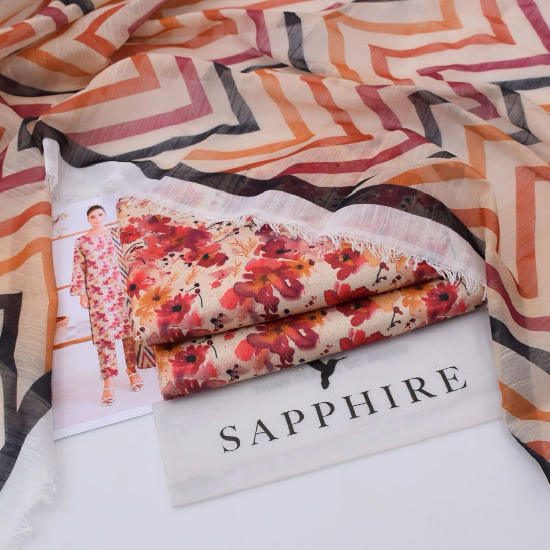 Luxury Dhanak 3pc Digital Printed Winter Suit for Women – Elegant New Collection 2025-2026