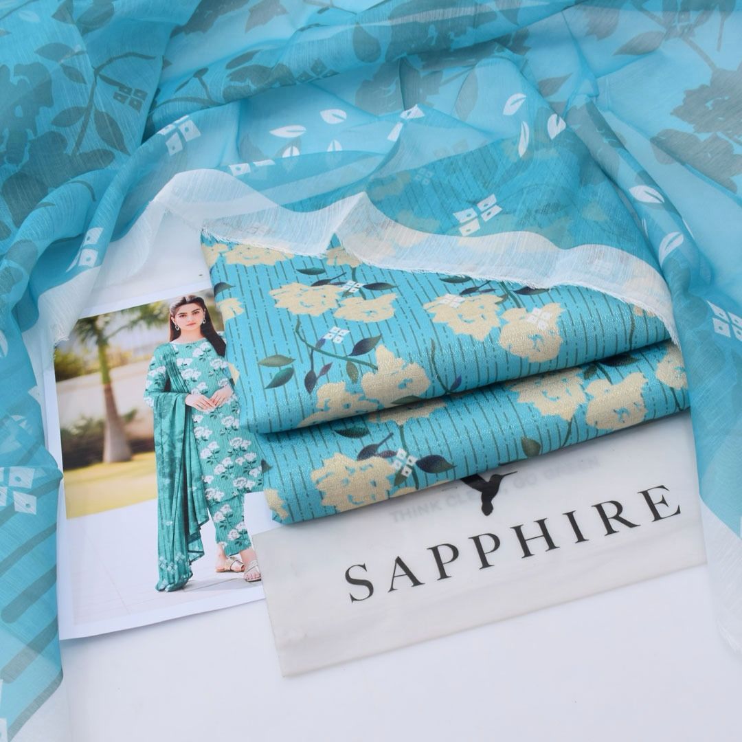 Luxury Dhanak 3pc Digital Printed Winter Suit for Women – Elegant New Collection 2025-2026