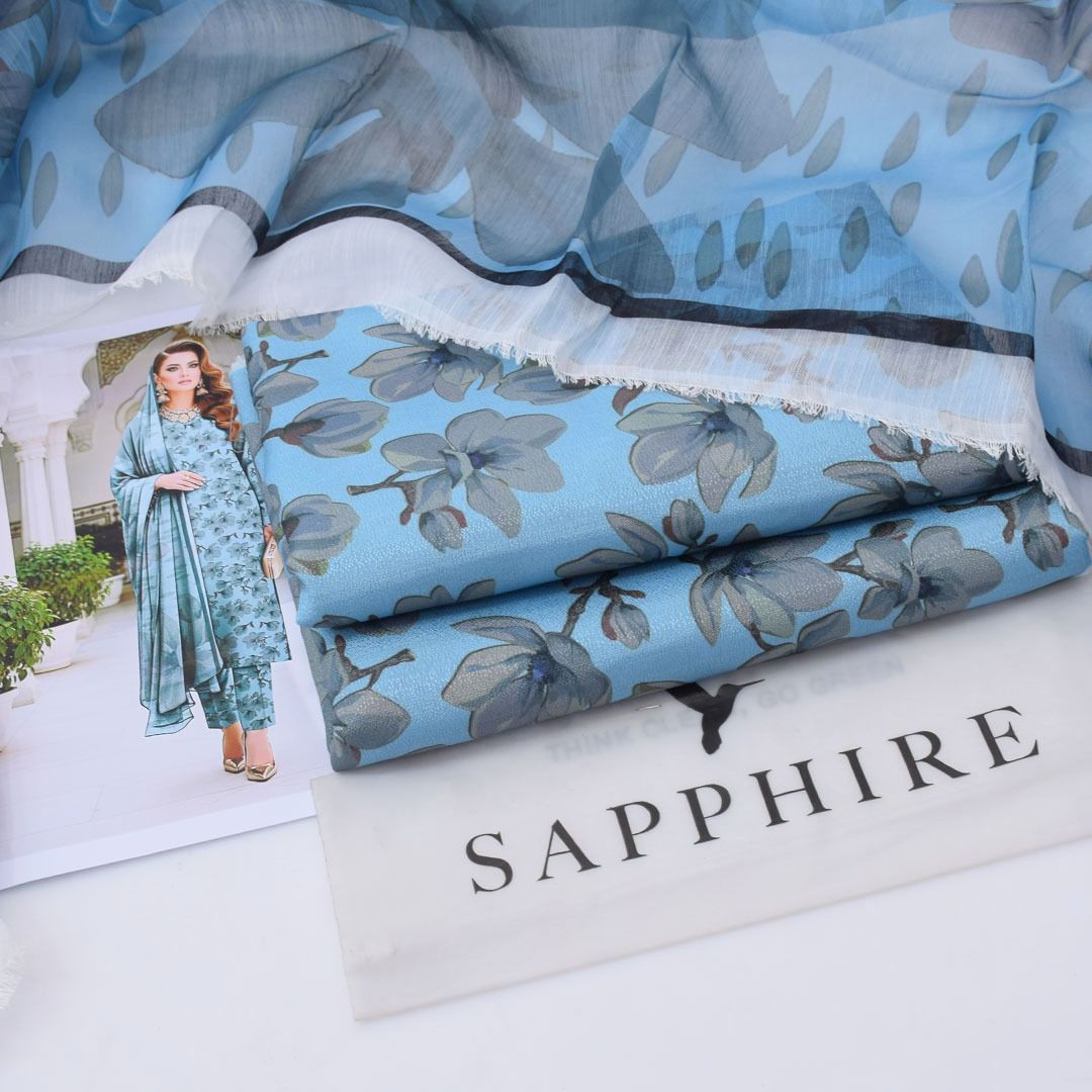 Luxury Dhanak 3pc Digital Printed Winter Suit for Women – Elegant New Collection 2025-2026