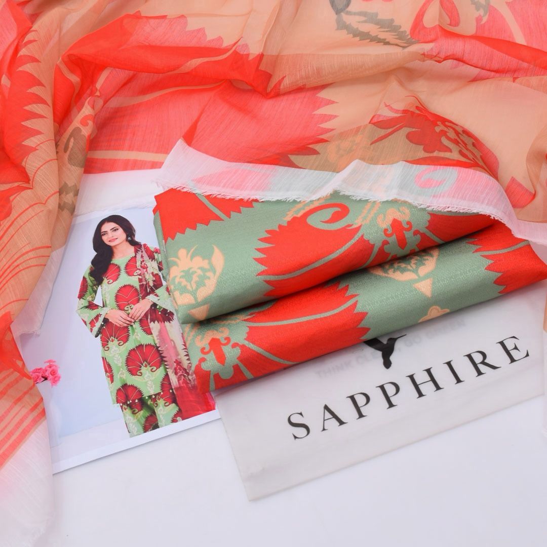 Luxury Dhanak 3pc Digital Printed Winter Suit for Women – Elegant New Collection 2025-2026