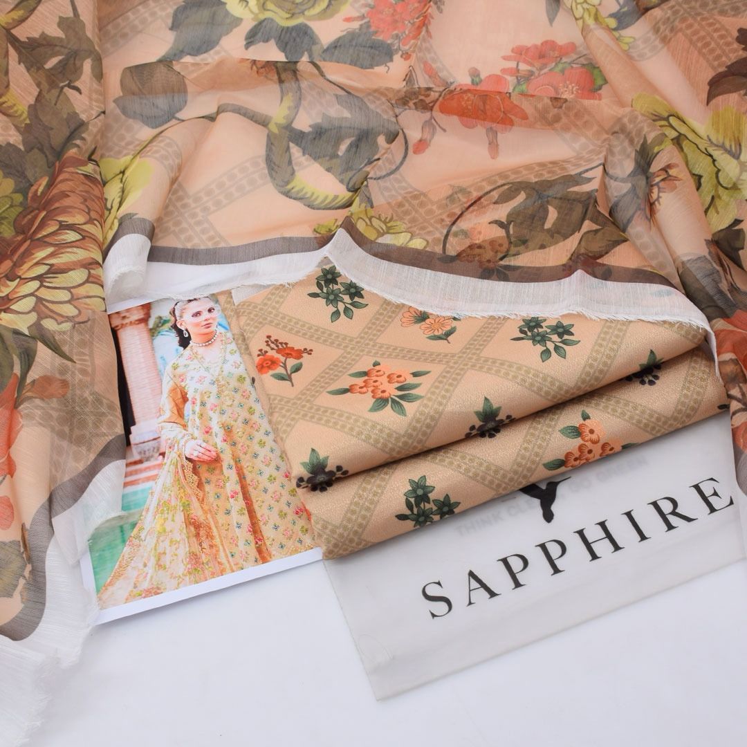 Luxury Dhanak 3pc Digital Printed Winter Suit for Women – Elegant New Collection 2025-2026