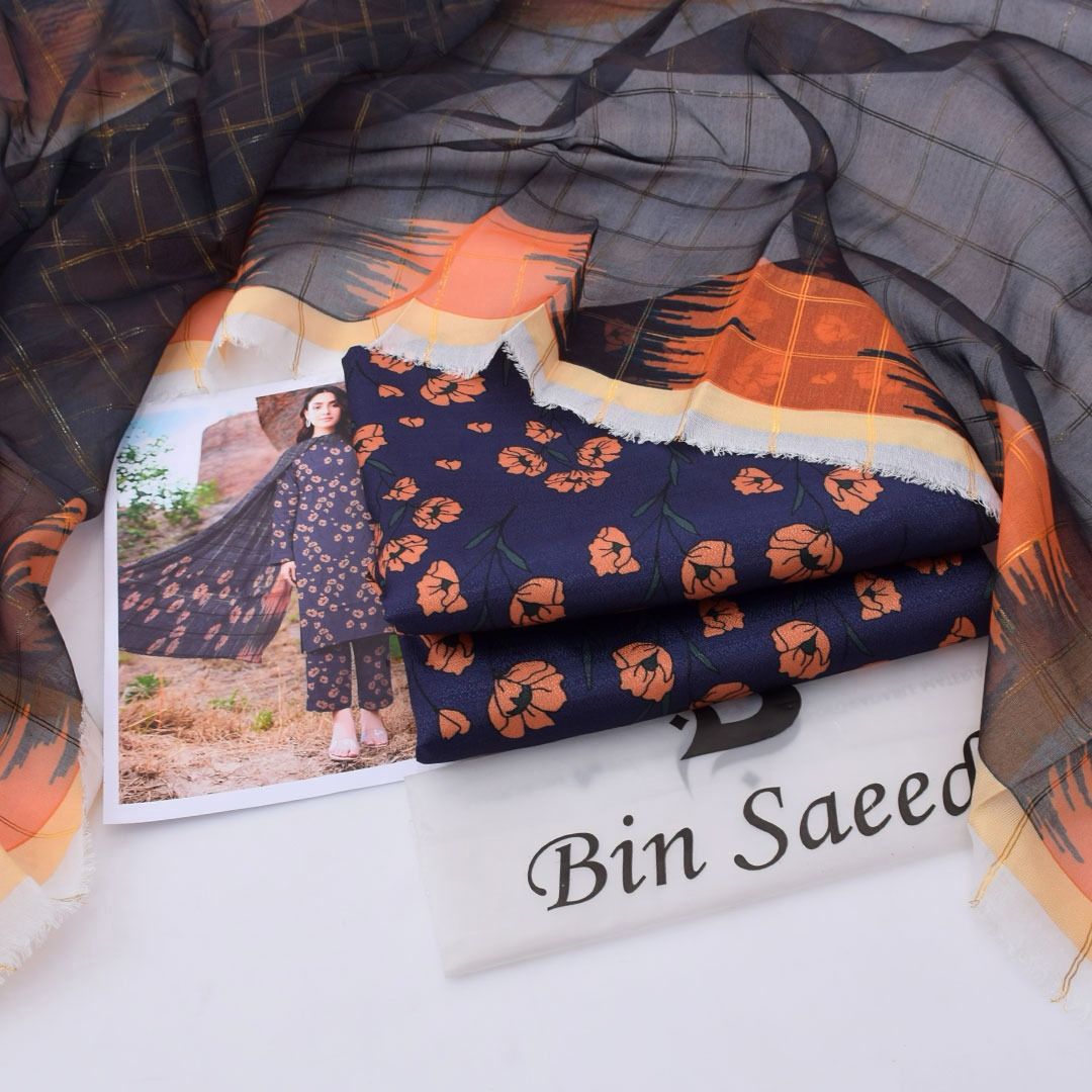 Luxury Dhanak 3pc Digital Printed Winter Suit for Women – Elegant New Collection 2025-2026