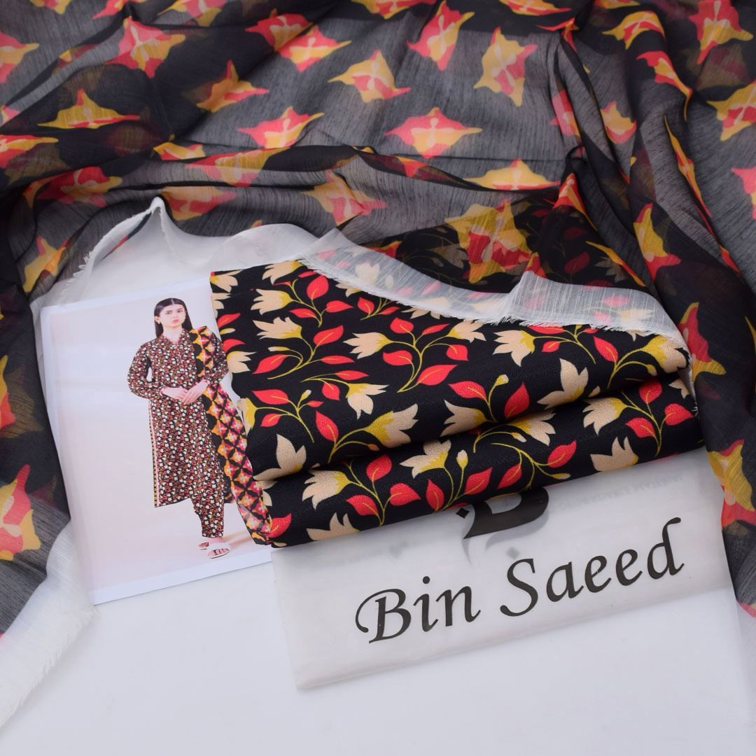 Luxury Dhanak 3pc Digital Printed Winter Suit for Women – Elegant New Collection 2025-2026