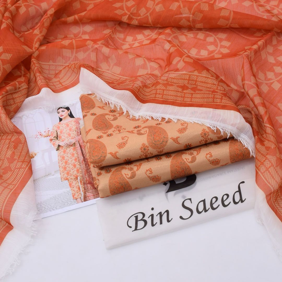 Luxury Dhanak 3pc Digital Printed Winter Suit for Women – Elegant New Collection 2025-2026