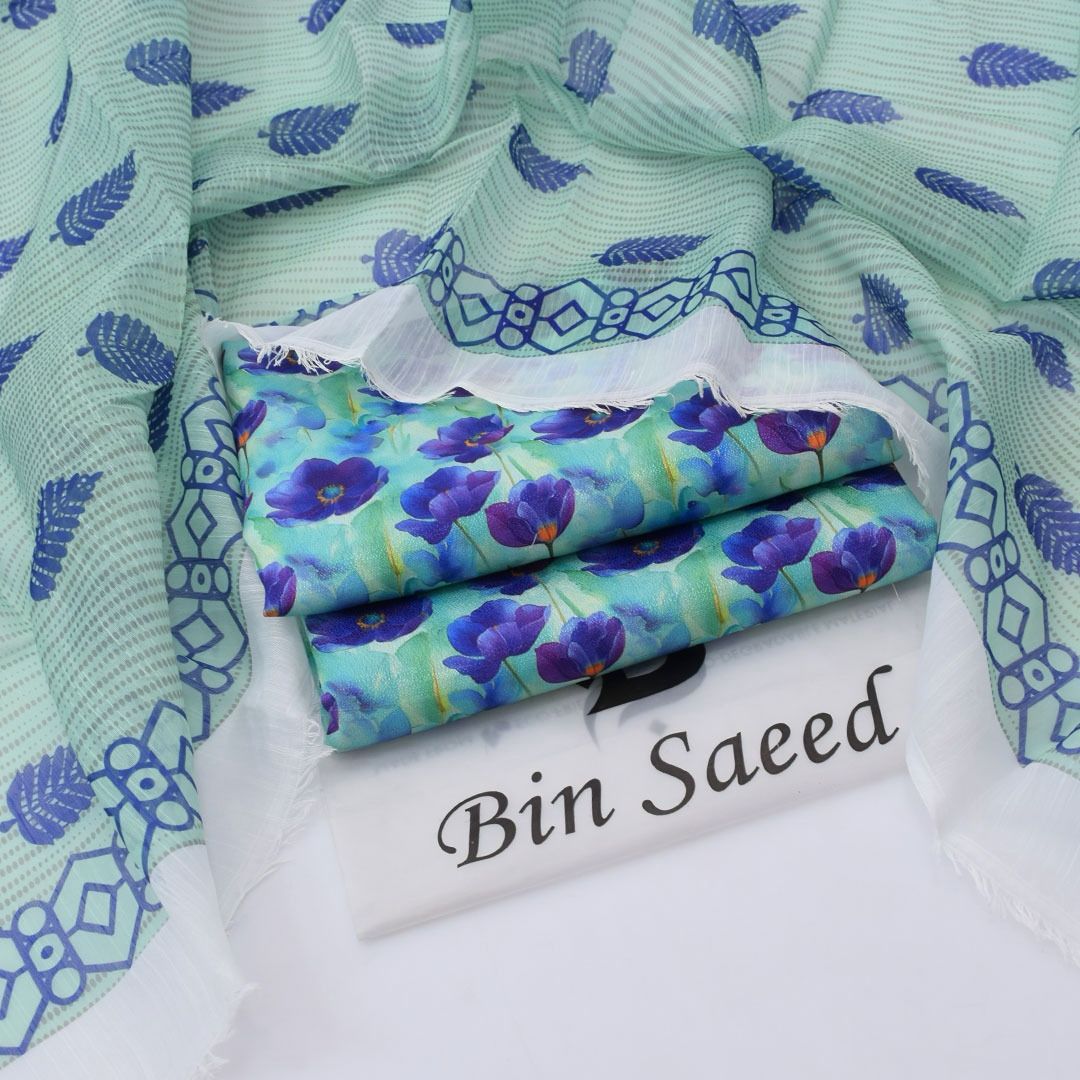 Luxury Dhanak 3pc Digital Printed Winter Suit for Women – Elegant New Collection 2025-2026