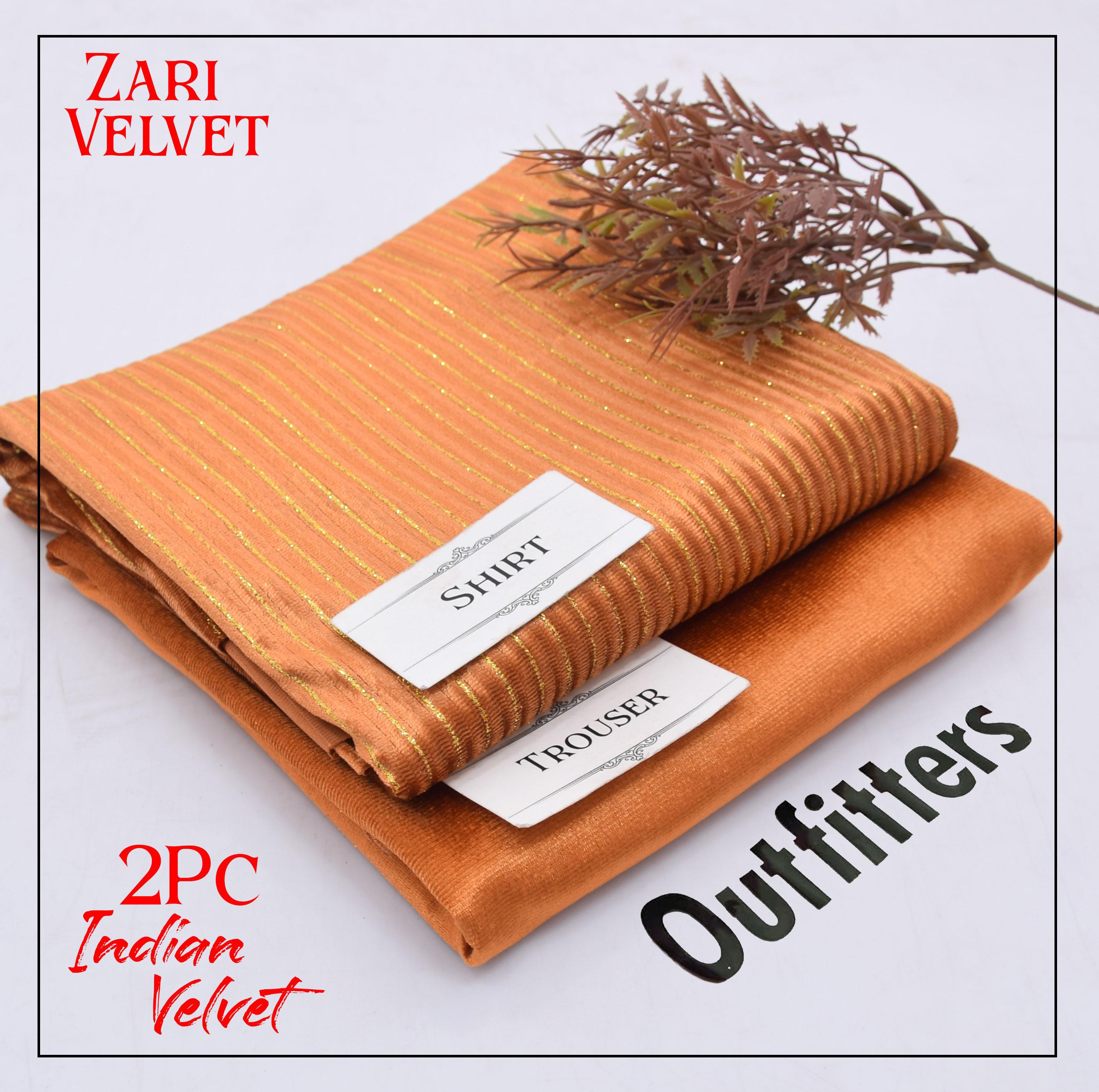 Premium Indian Velvet 2pc Winter Suit for Women – Elegant Chamki Lining Collection 2025