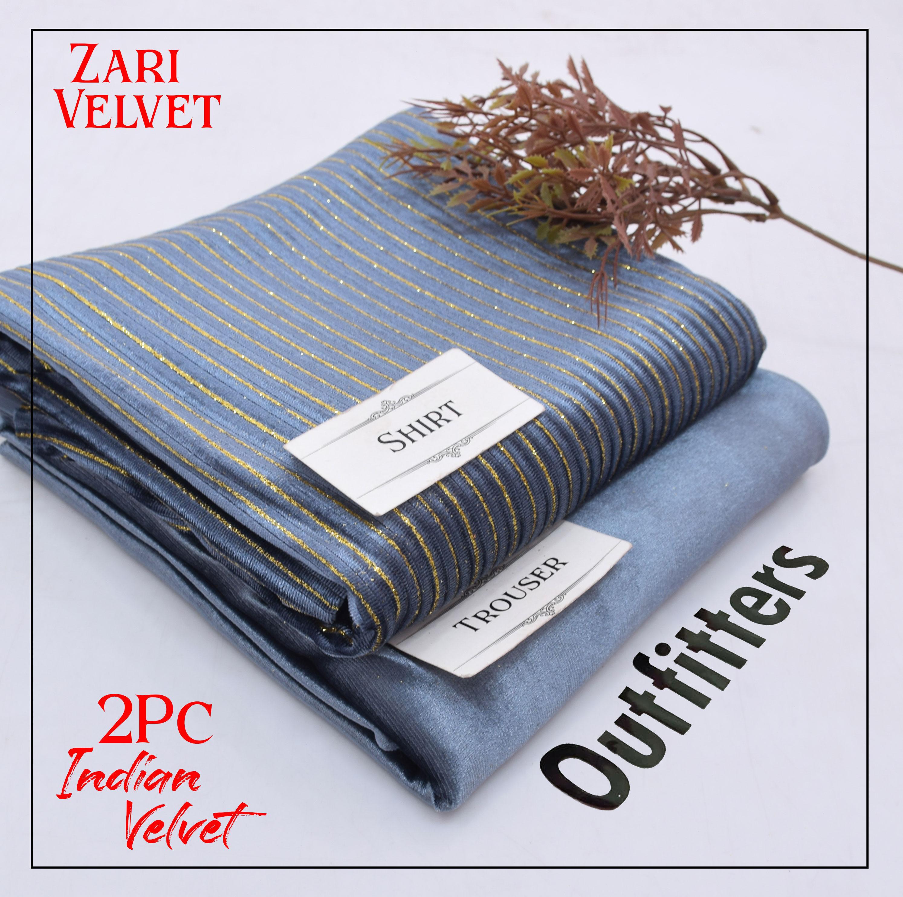 Premium Indian Velvet 2pc Winter Suit for Women – Elegant Chamki Lining Collection 2025