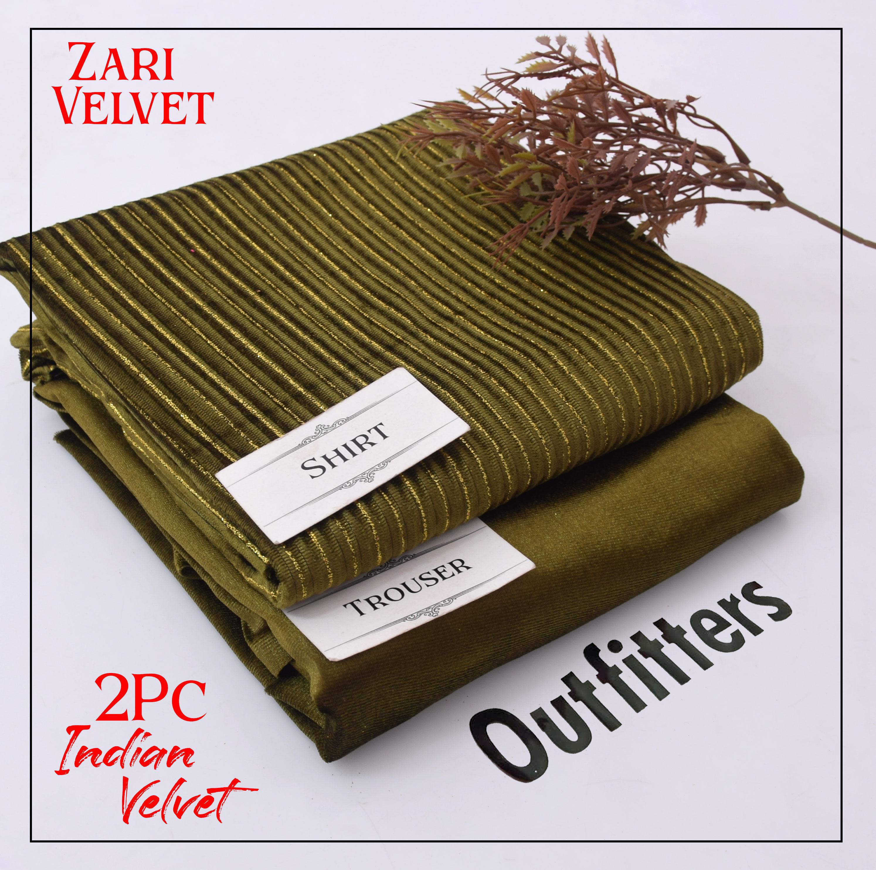 Premium Indian Velvet 2pc Winter Suit for Women – Elegant Chamki Lining Collection 2025