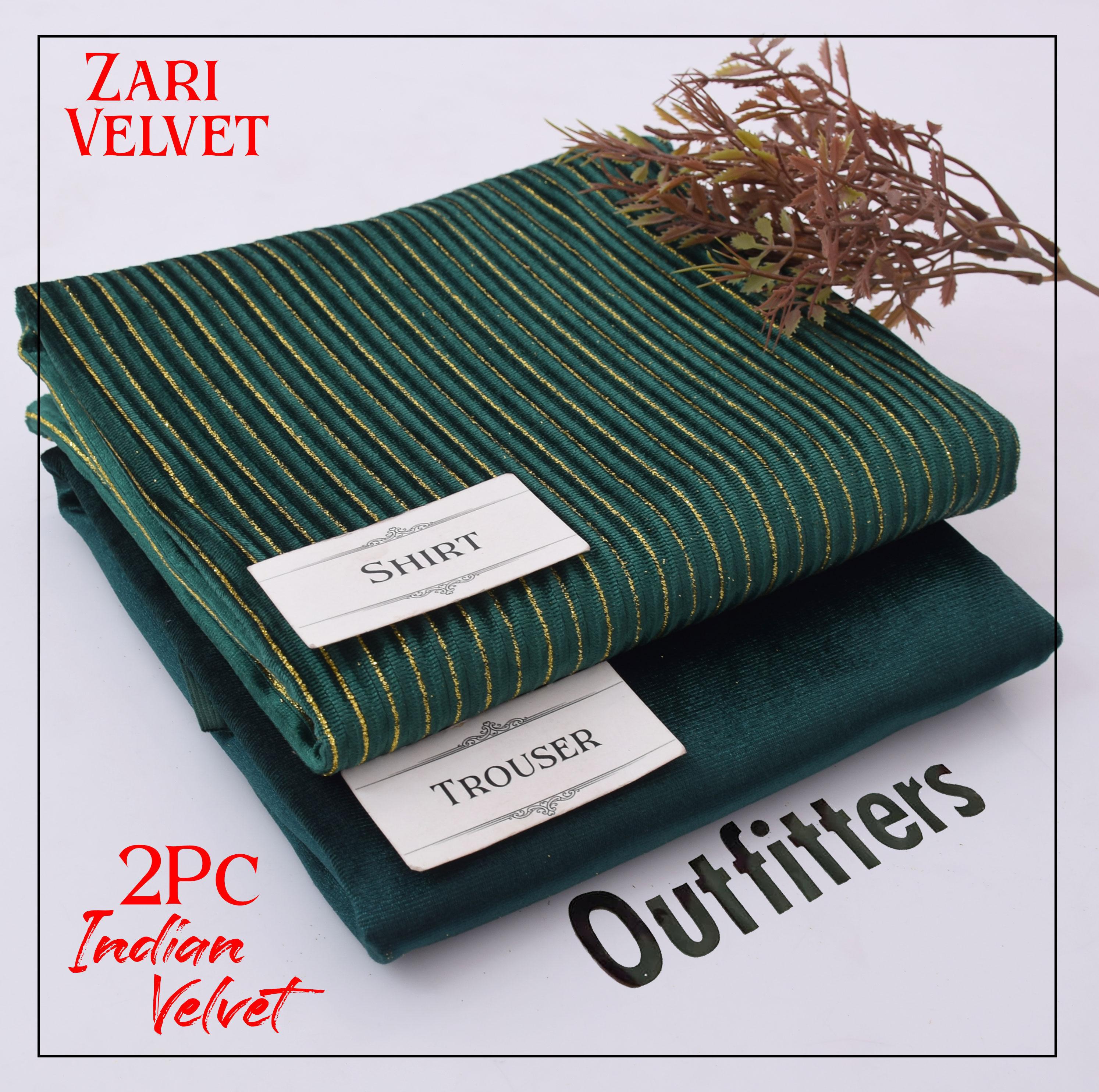 Premium Indian Velvet 2pc Winter Suit for Women – Elegant Chamki Lining Collection 2025