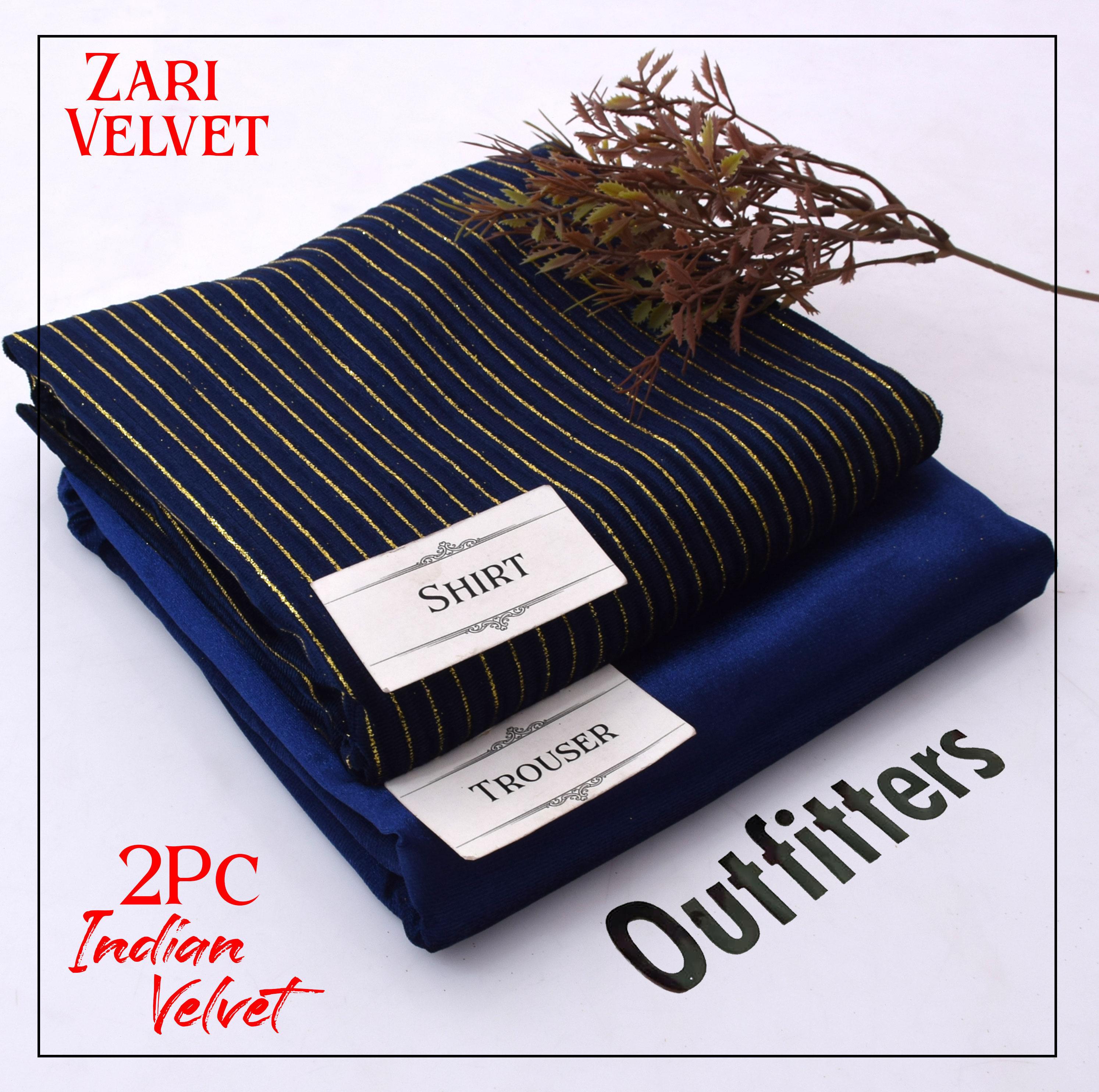 Premium Indian Velvet 2pc Winter Suit for Women – Elegant Chamki Lining Collection 2025