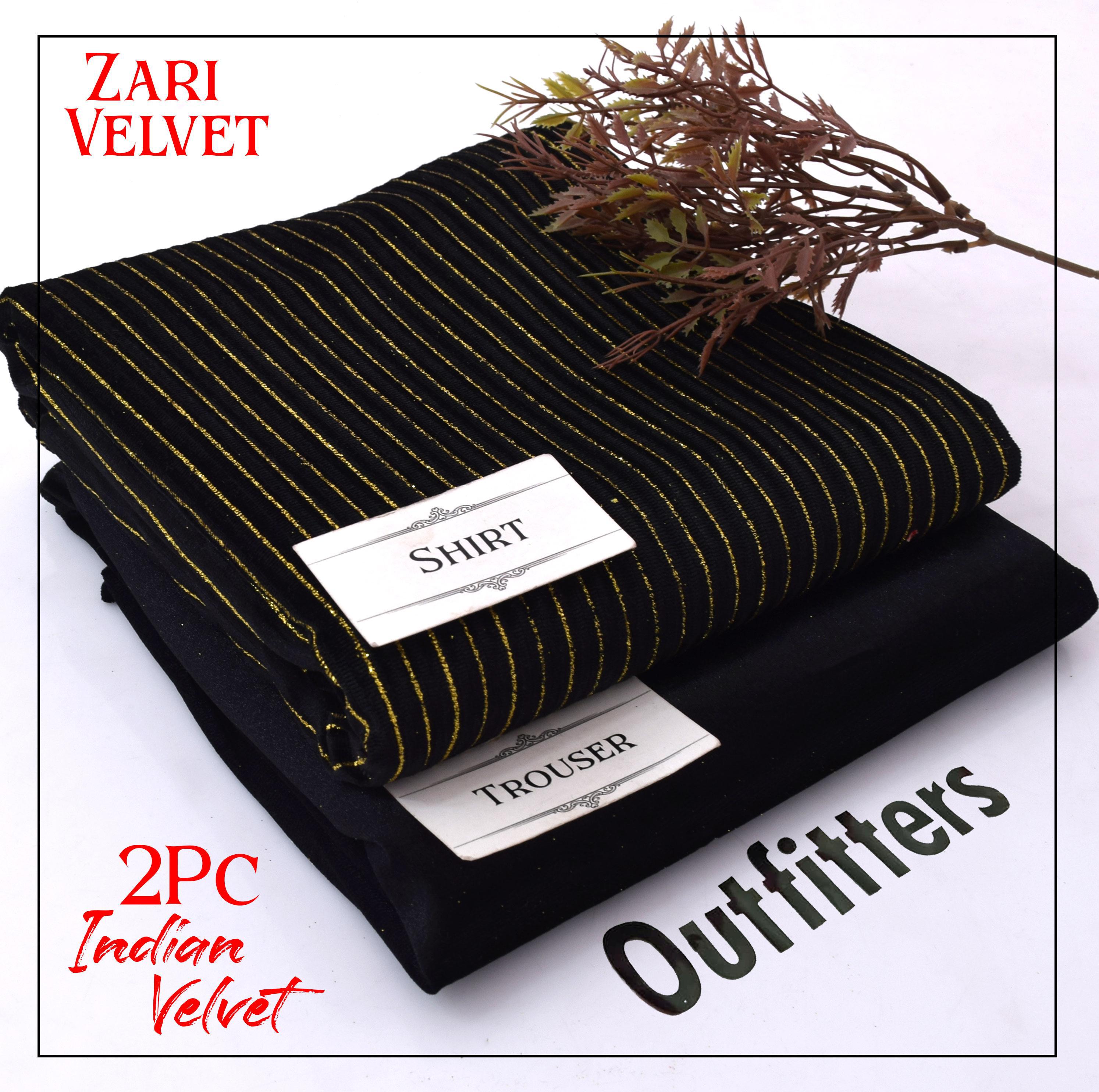 Premium Indian Velvet 2pc Winter Suit for Women – Elegant Chamki Lining Collection 2025