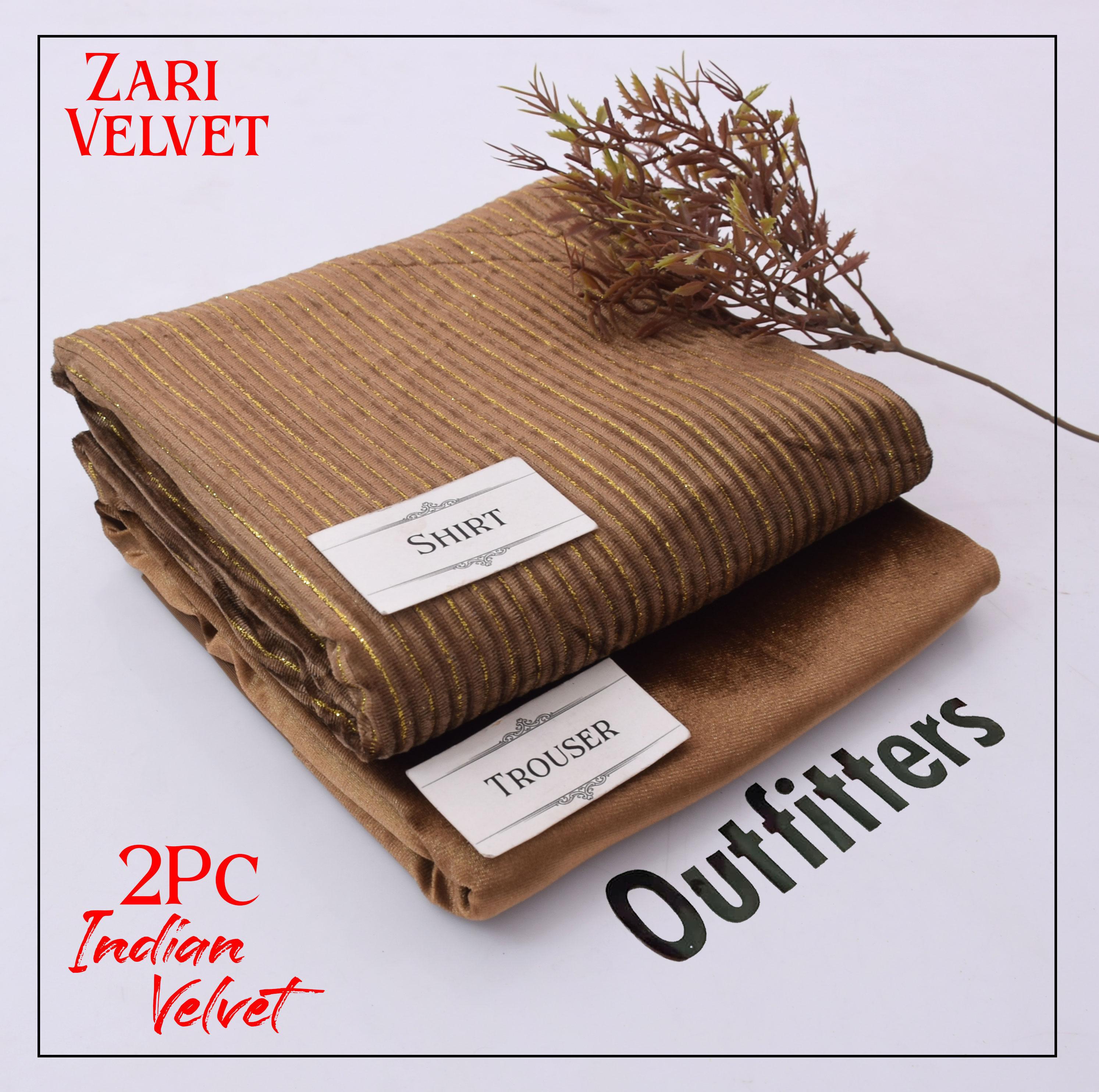 Premium Indian Velvet 2pc Winter Suit for Women – Elegant Chamki Lining Collection 2025