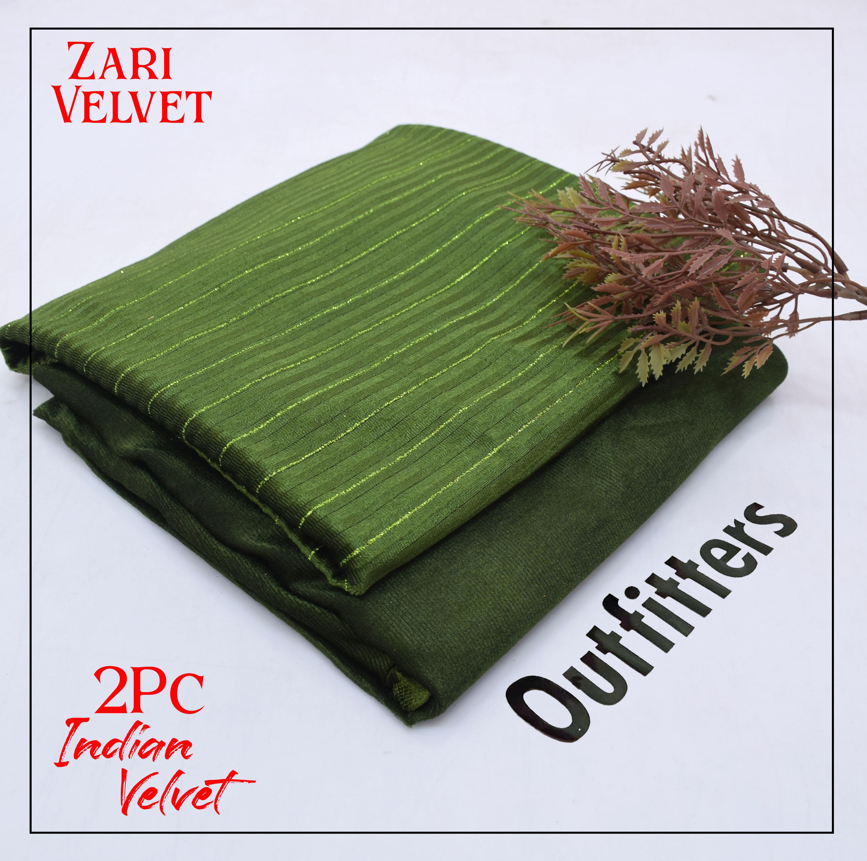 Premium Indian Velvet 2pc Winter Suit for Women – Elegant Chamki Lining Collection 2025