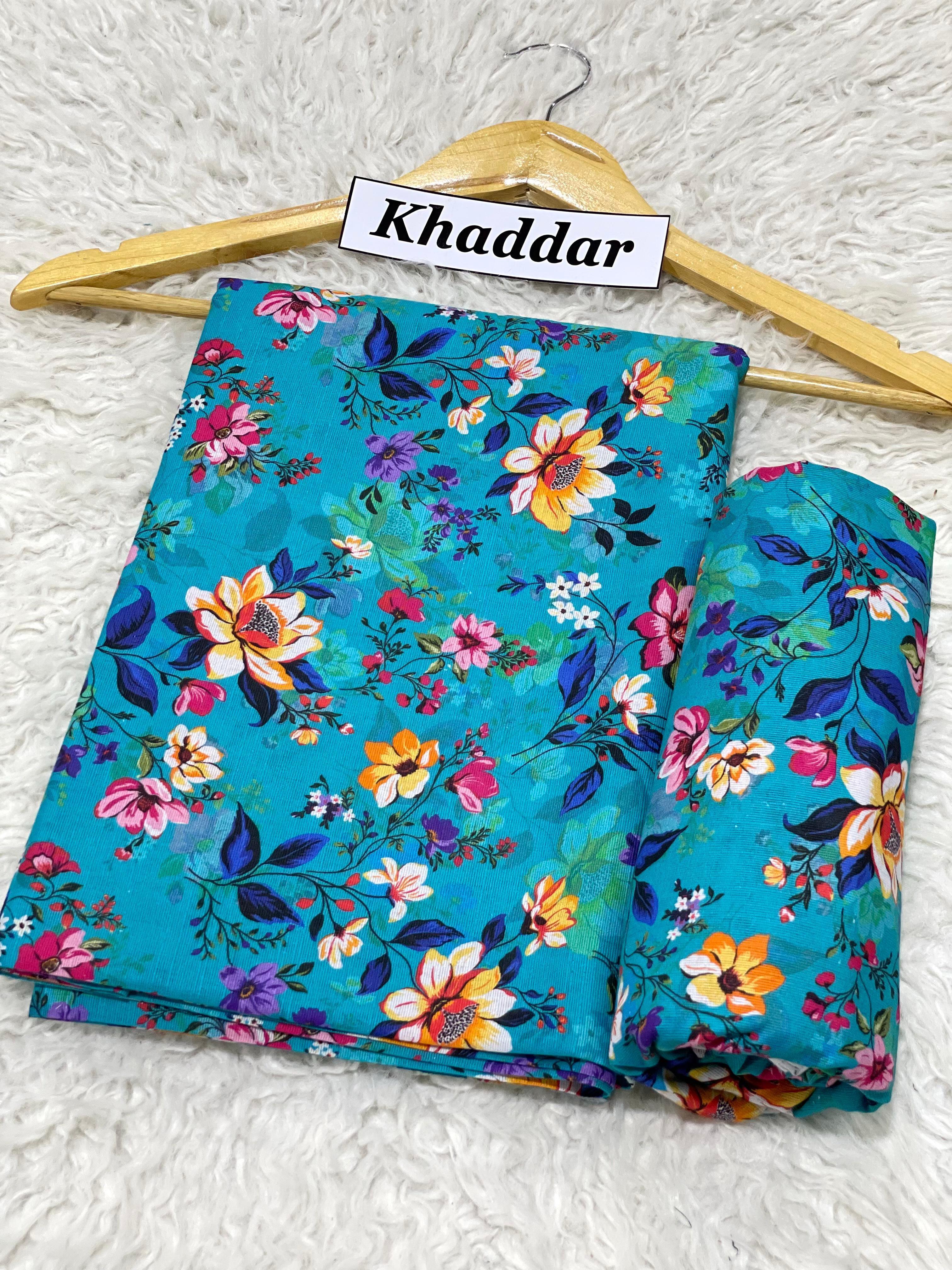 Premium Winter Khaddar Digital Print 2pc Unstitched Suit for Women 2025