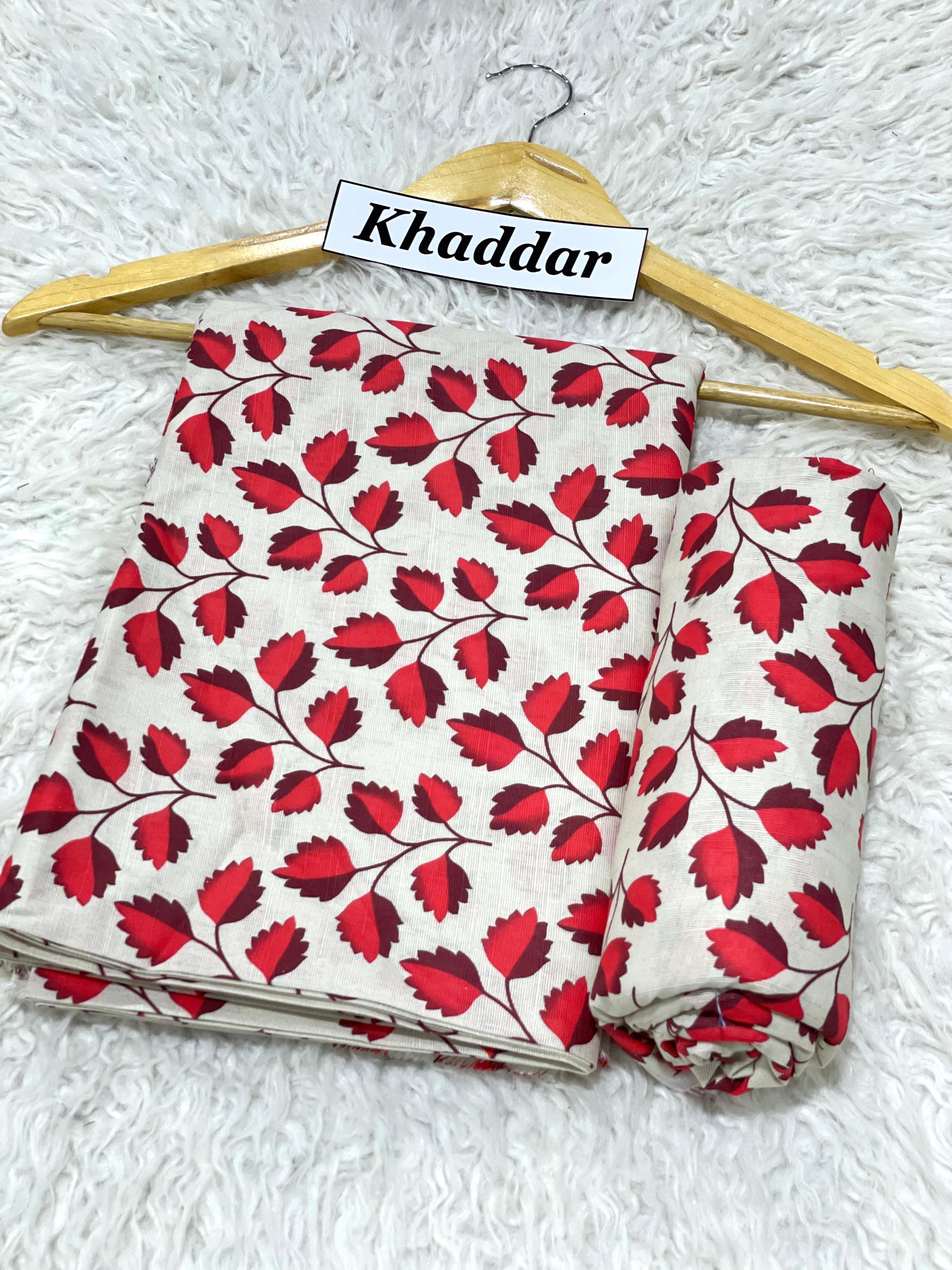 Premium Winter Khaddar Digital Print 2pc Unstitched Suit for Women 2025