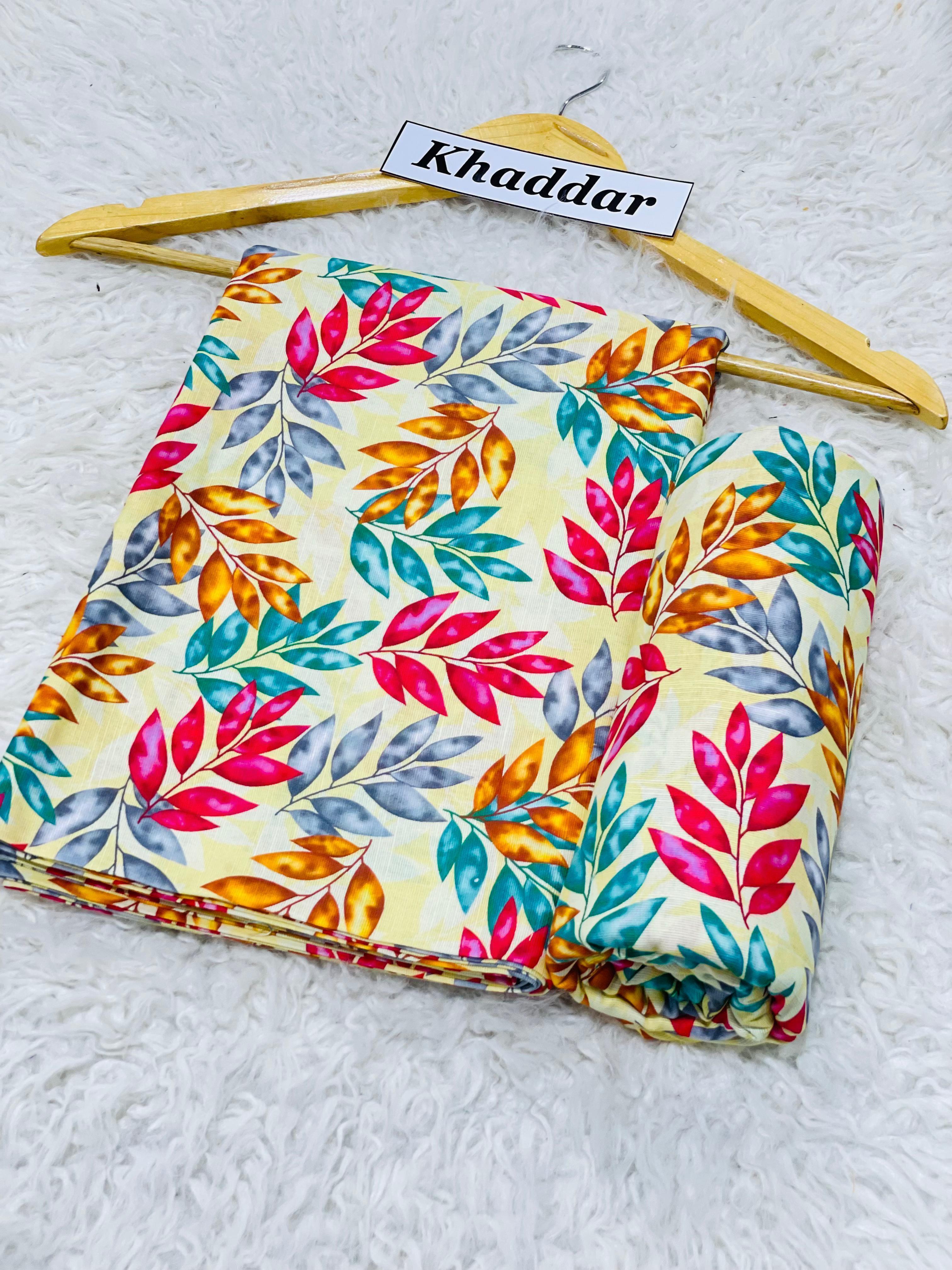 Premium Winter Khaddar Digital Print 2pc Unstitched Suit for Women 2025