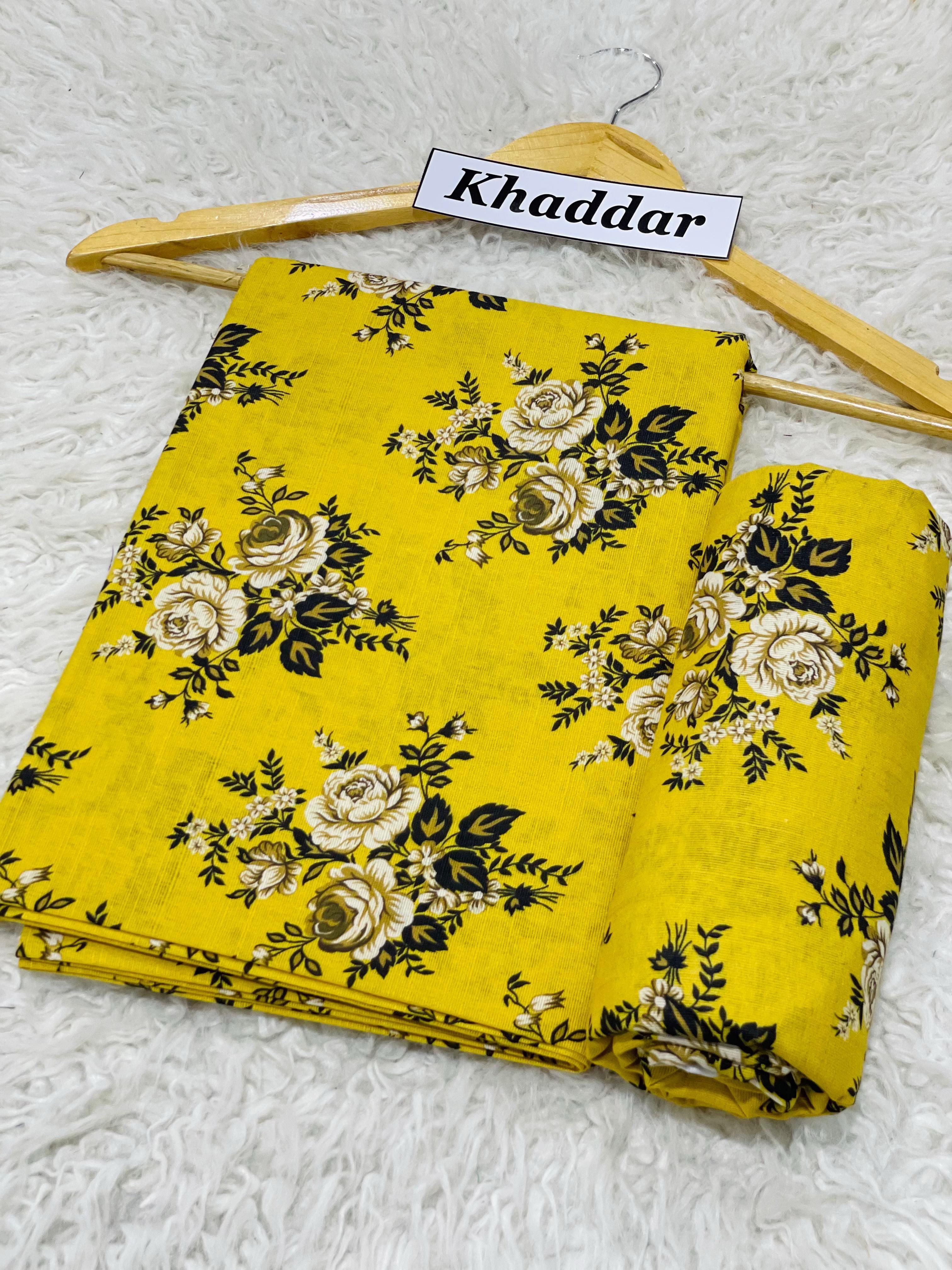 Premium Winter Khaddar Digital Print 2pc Unstitched Suit for Women 2025