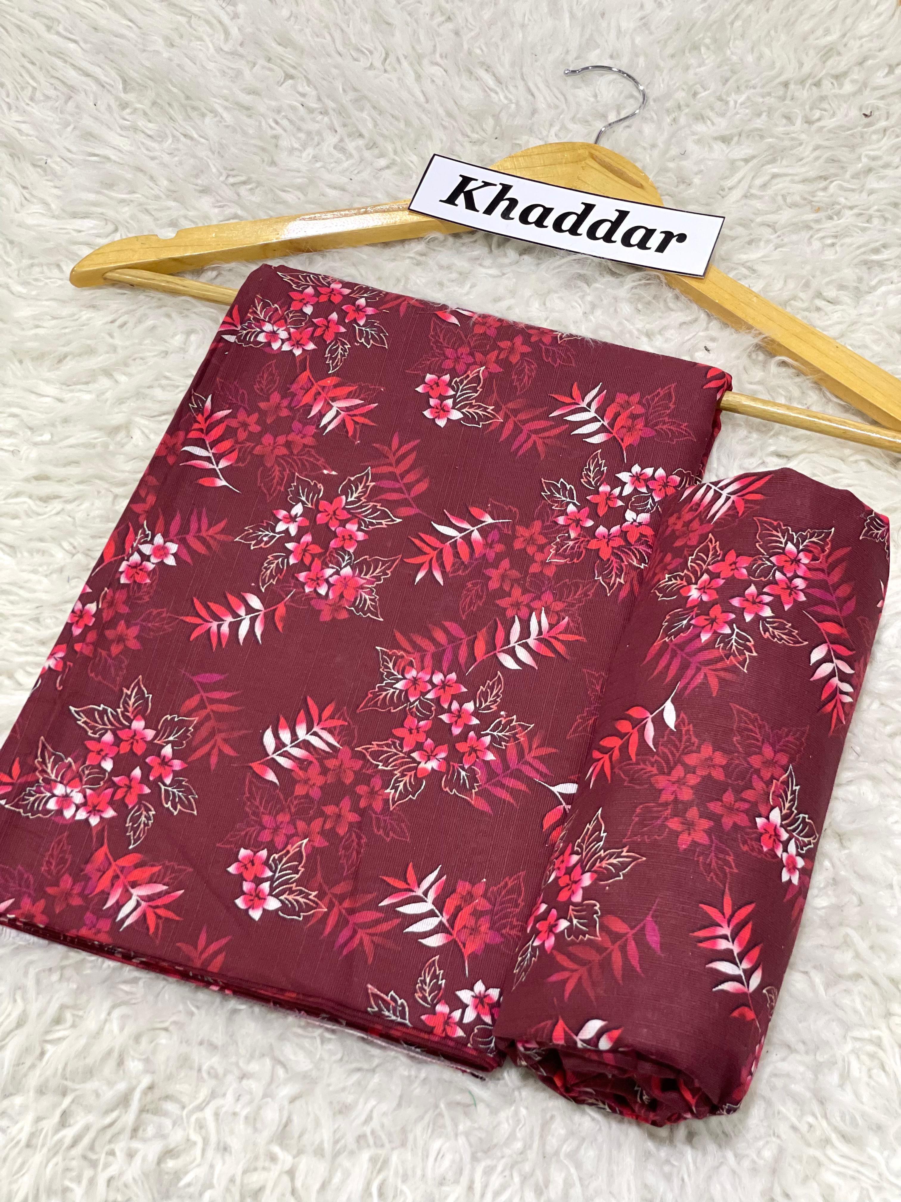 Premium Winter Khaddar Digital Print 2pc Unstitched Suit for Women 2025