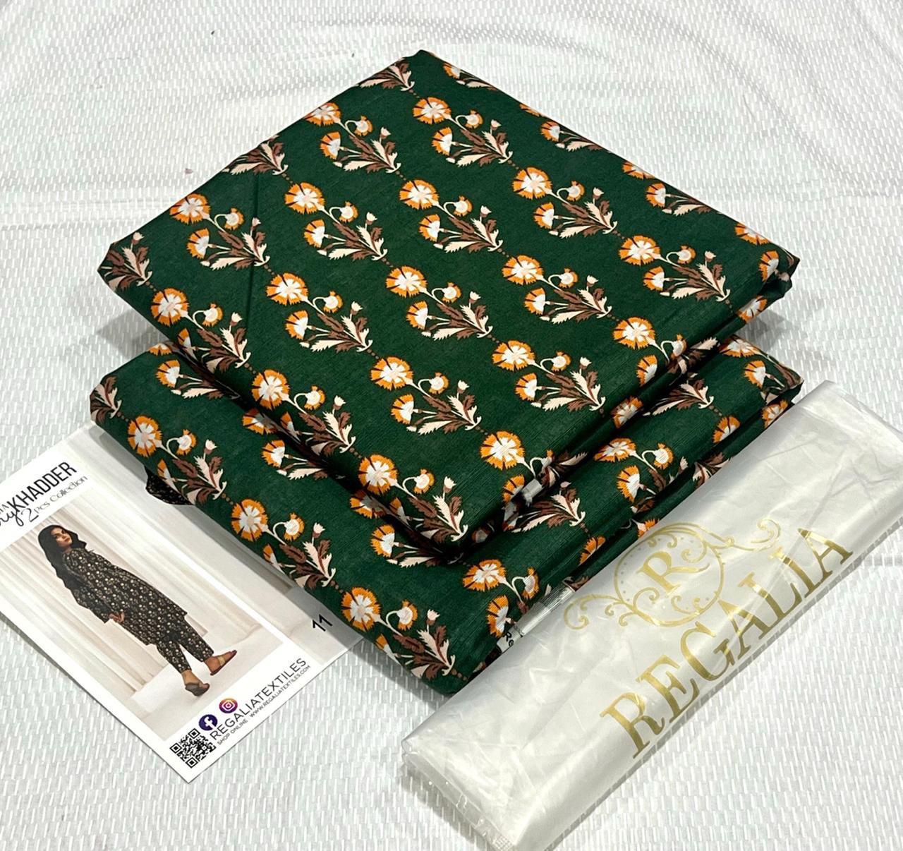 Cheery Khaddar Printed 2pc Unstitched Winter Suit for Women – Cozy & Stylish Collection 2025