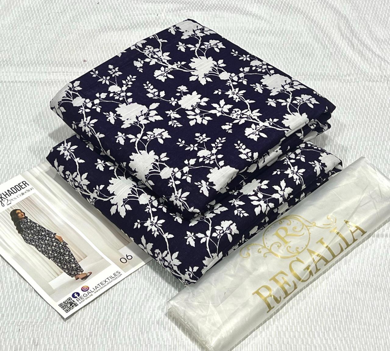 Cheery Khaddar Printed 2pc Unstitched Winter Suit for Women – Cozy & Stylish Collection 2025