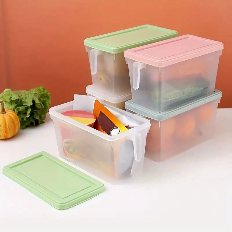 Space-Saving Airtight Food Storage Container with Secure Lid