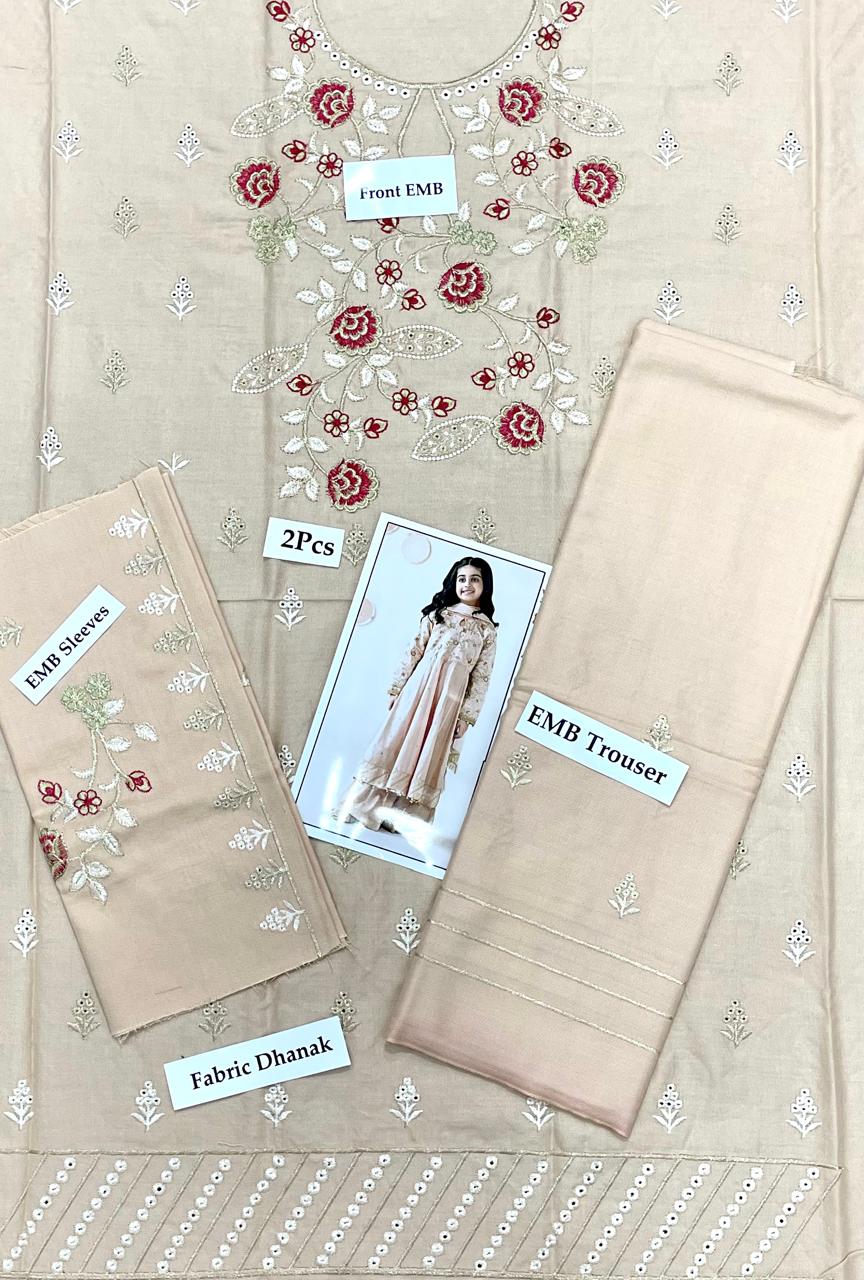 Girls Premium Embroidered Party Wear Set (5-15 Years)